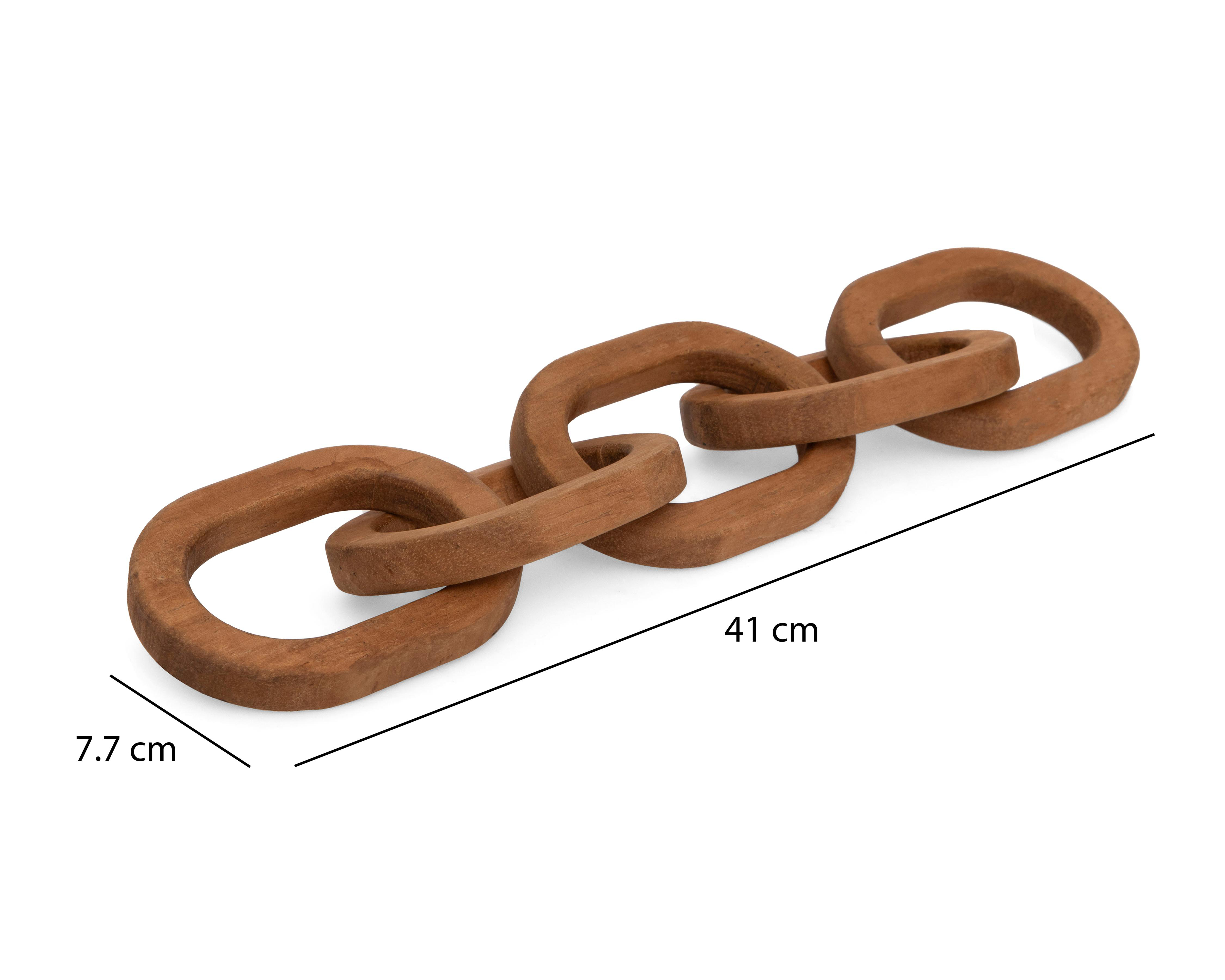 Foto 5 | Escultura de Cadena Chain L de Madera