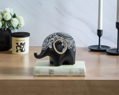 Foto 5 | Escultura de Elefante Adhara 2 de Poliresina