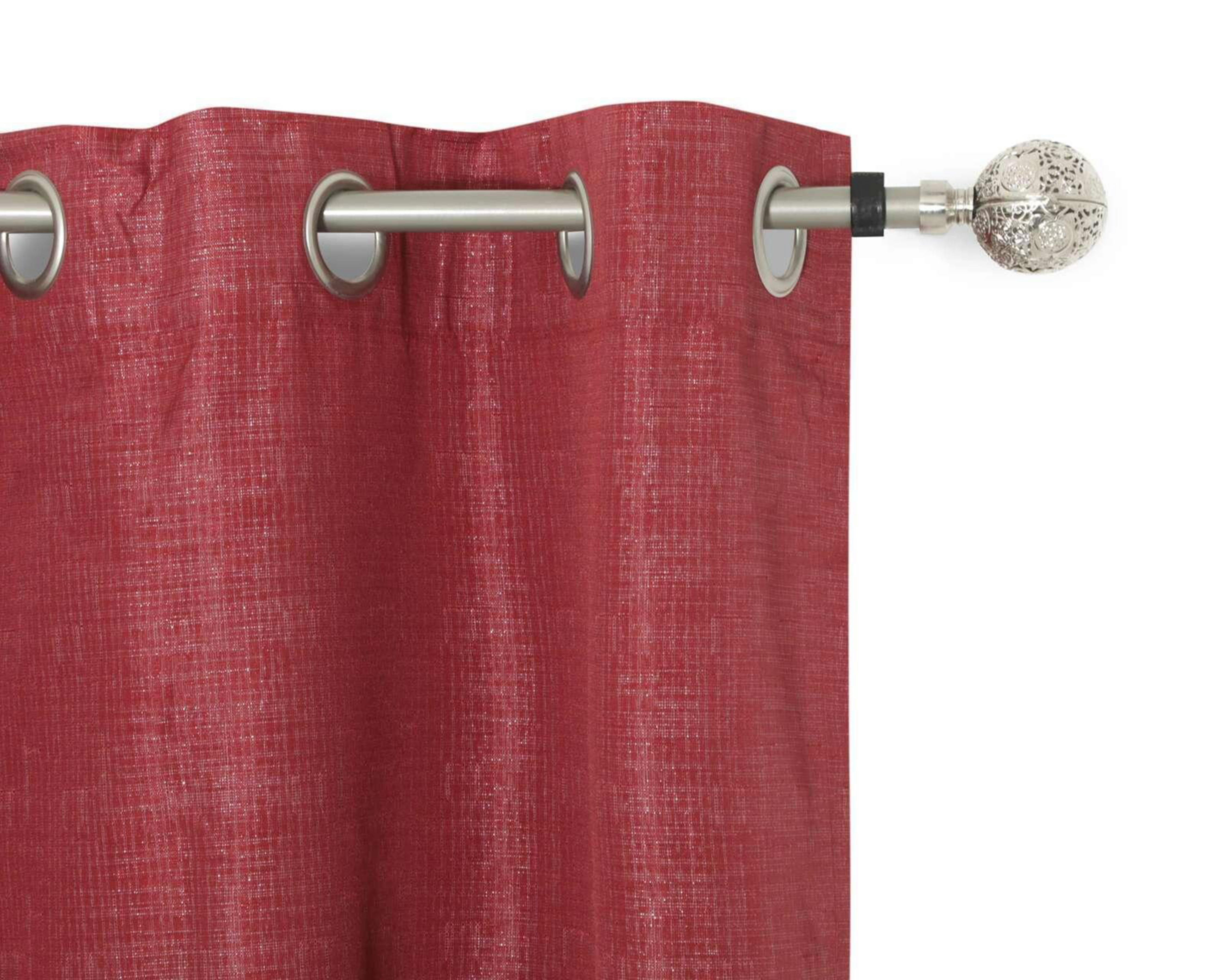 Foto 2 | Cortina Fiona Red 149 x 225 cm Roja