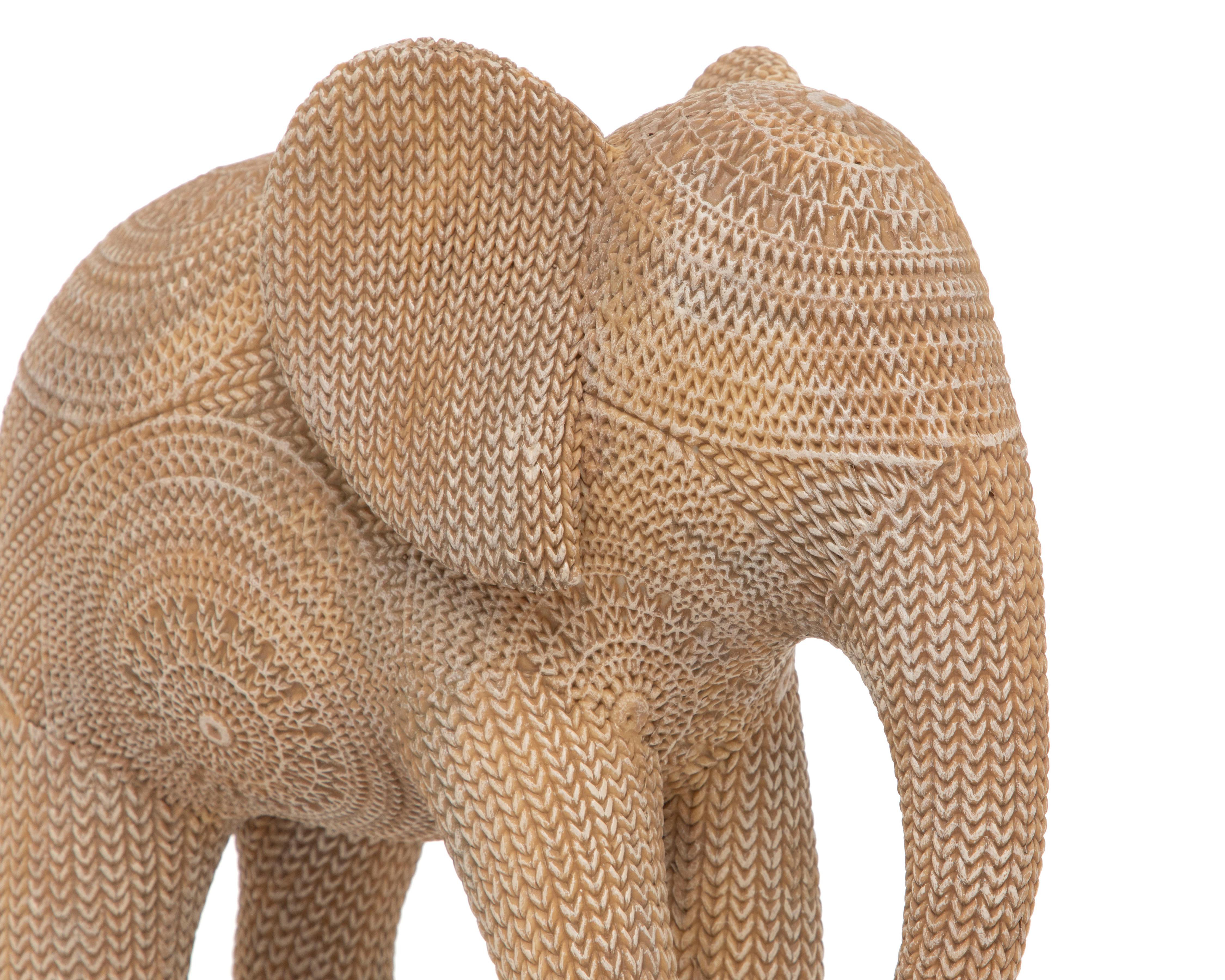 Foto 5 pulgar | Escultura de Elefante Marco de Resina