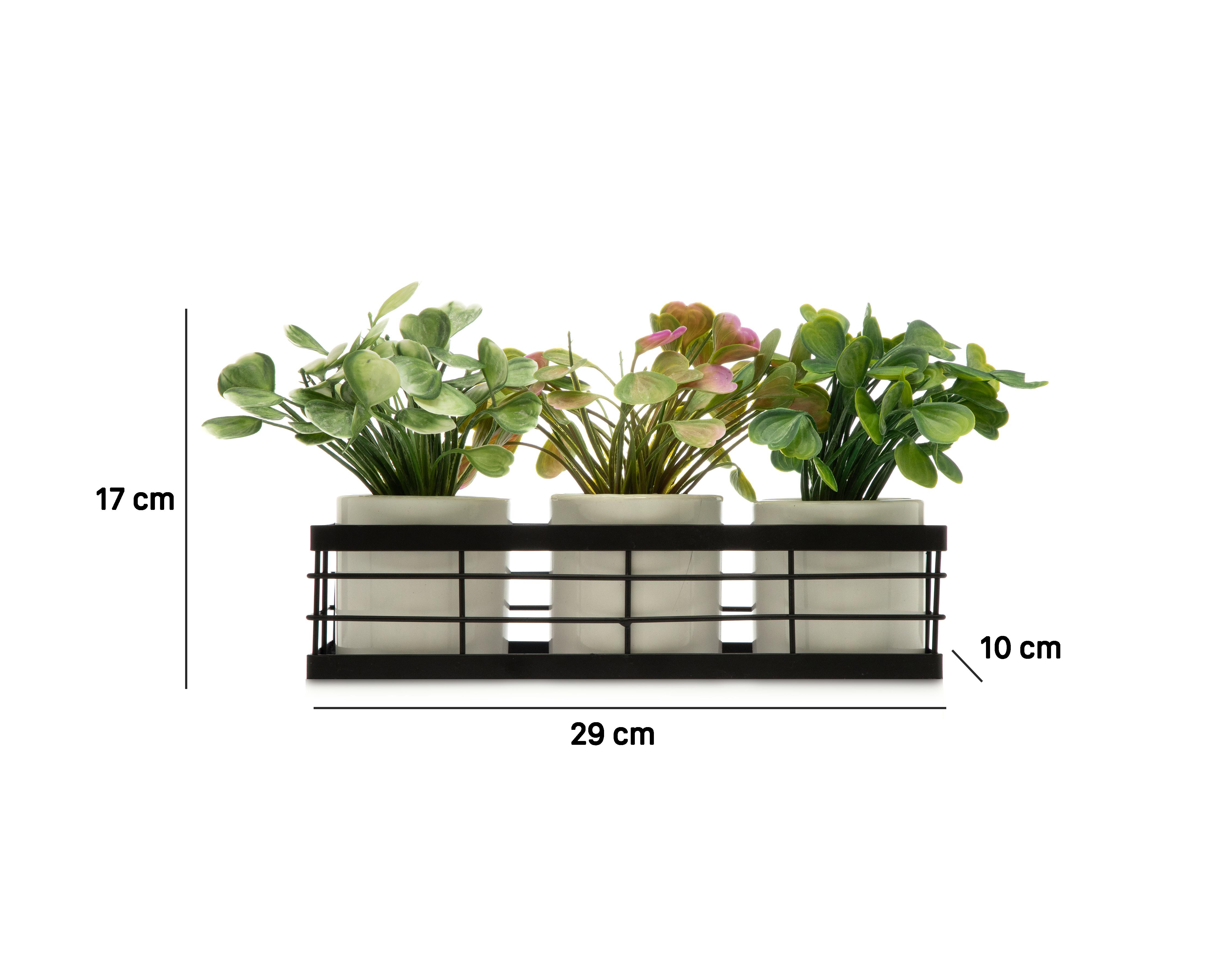 Foto 7 pulgar | Planta Artificial con Maceta Starhaus 17 cm