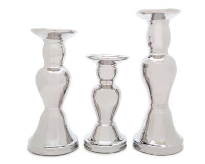 Foto 1 | Set de Candelabros VELGB2010-80 de Cerámica