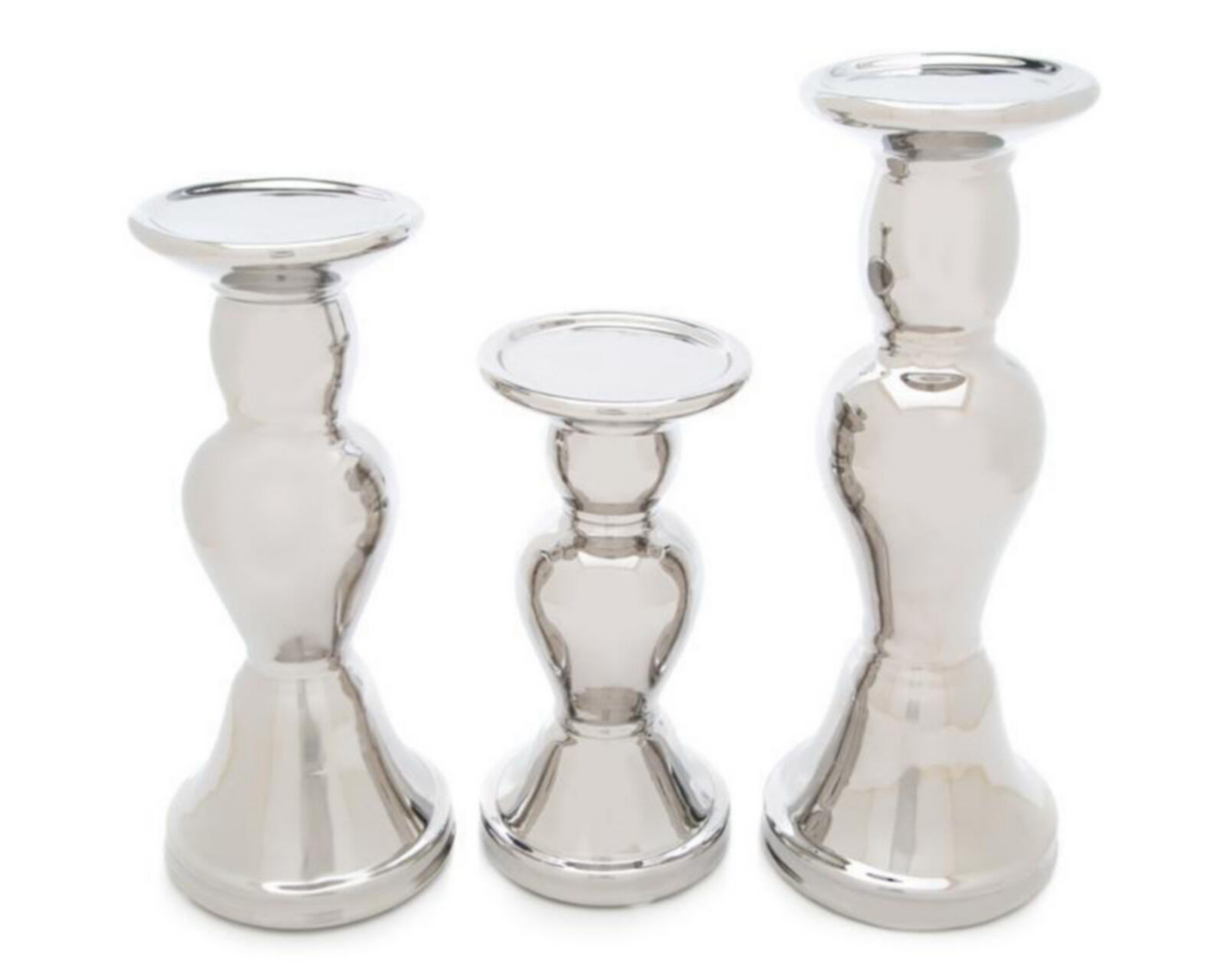 Foto 3 pulgar | Set de Candelabros VELGB2010-80 de Cerámica