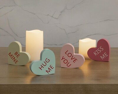 Foto 5 | Escultura de Corazones Amour de Madera