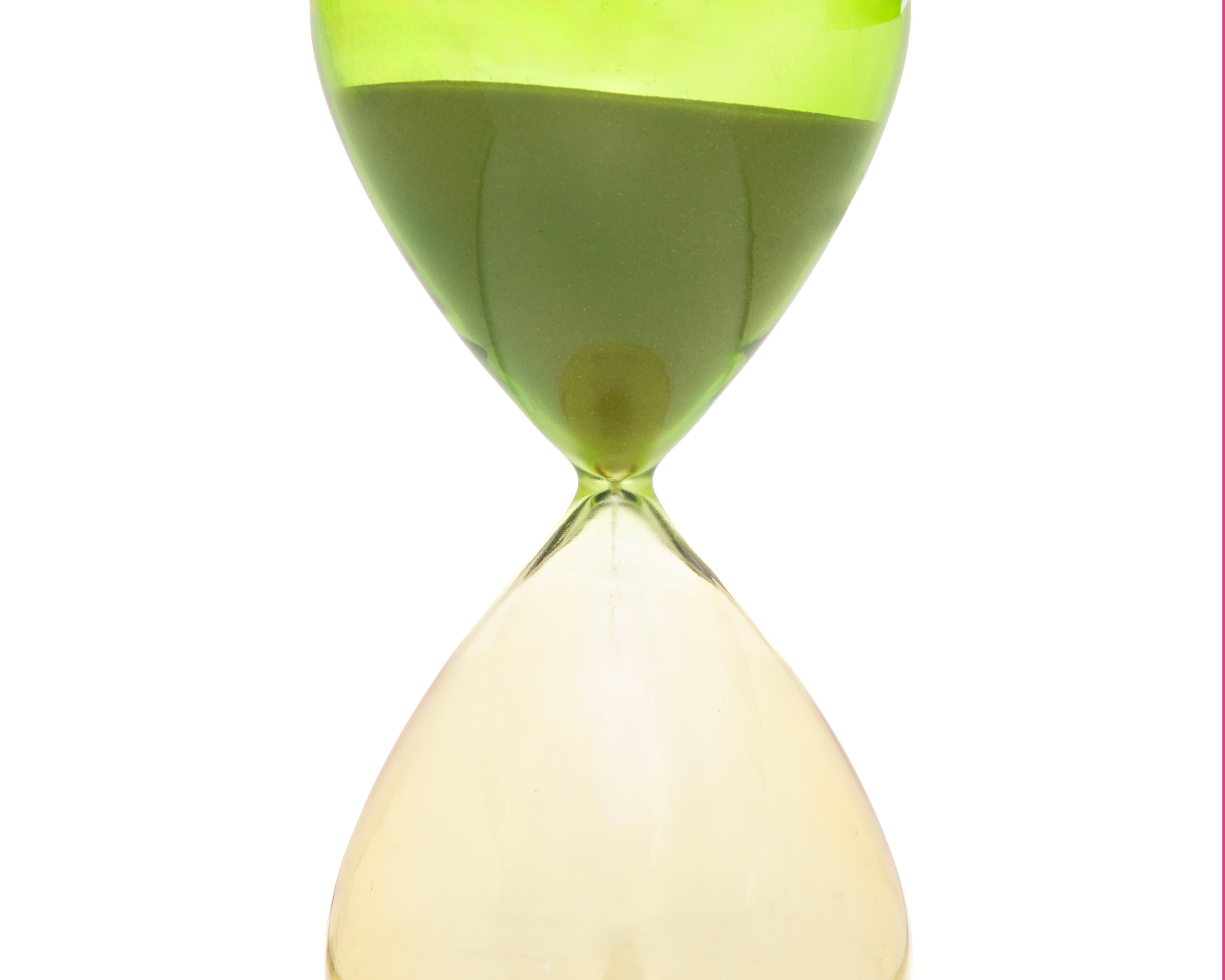 Foto 4 pulgar | Escultura de Reloj de Arena Aegeus de Vidrio