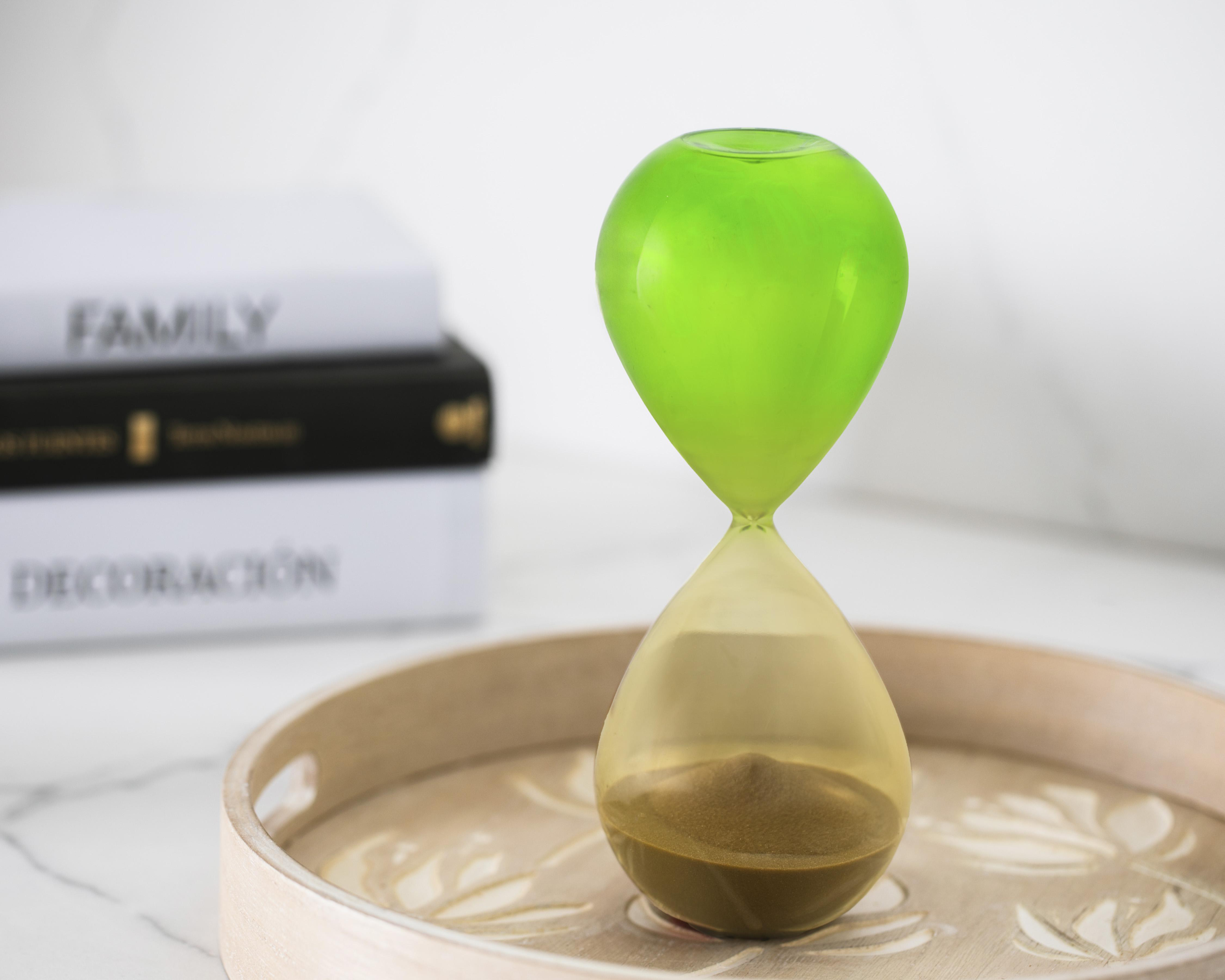 Foto 4 | Escultura de Reloj de Arena Aegeus de Vidrio