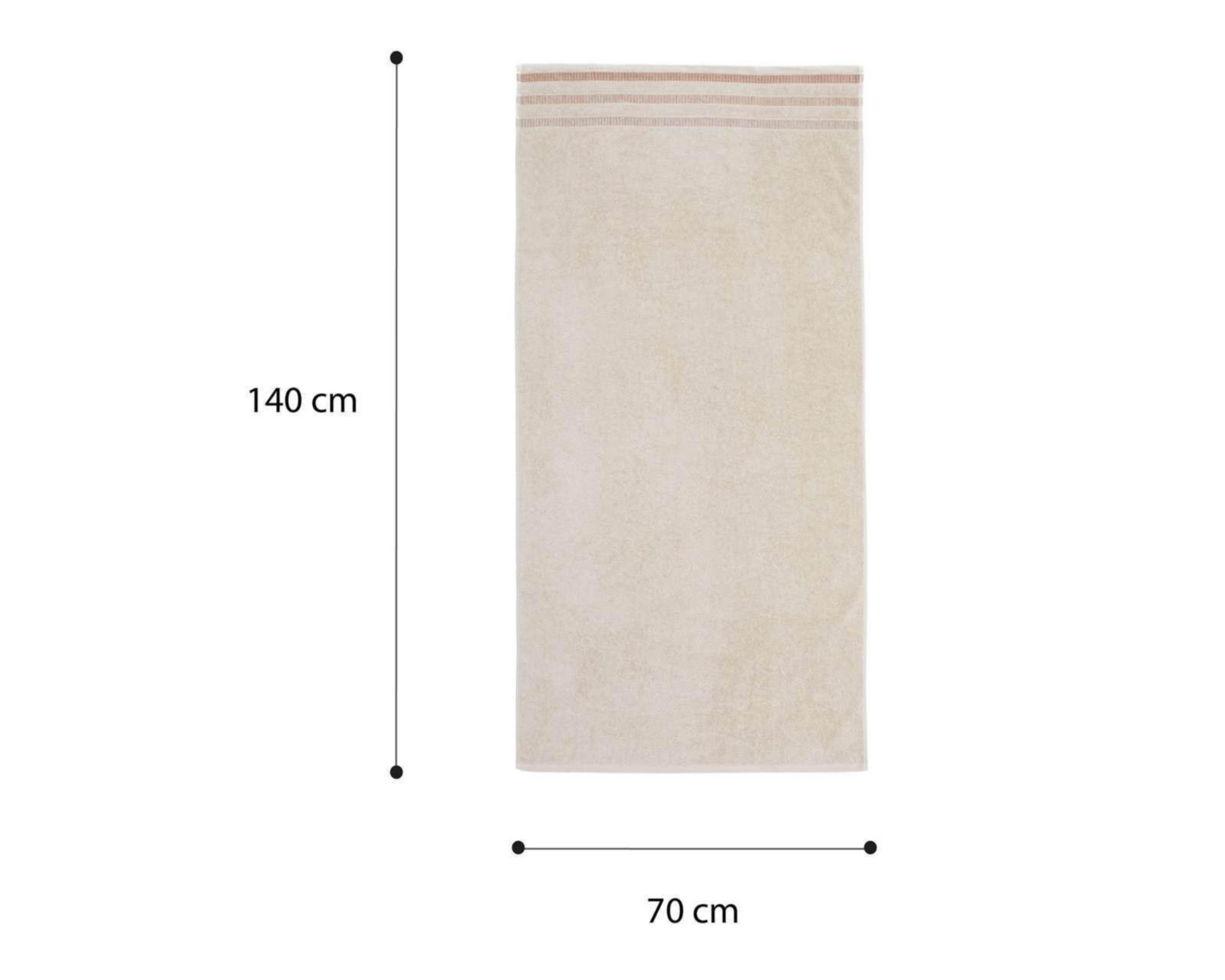 Foto 5 pulgar | Toalla de Medio Baño Dingo Beige