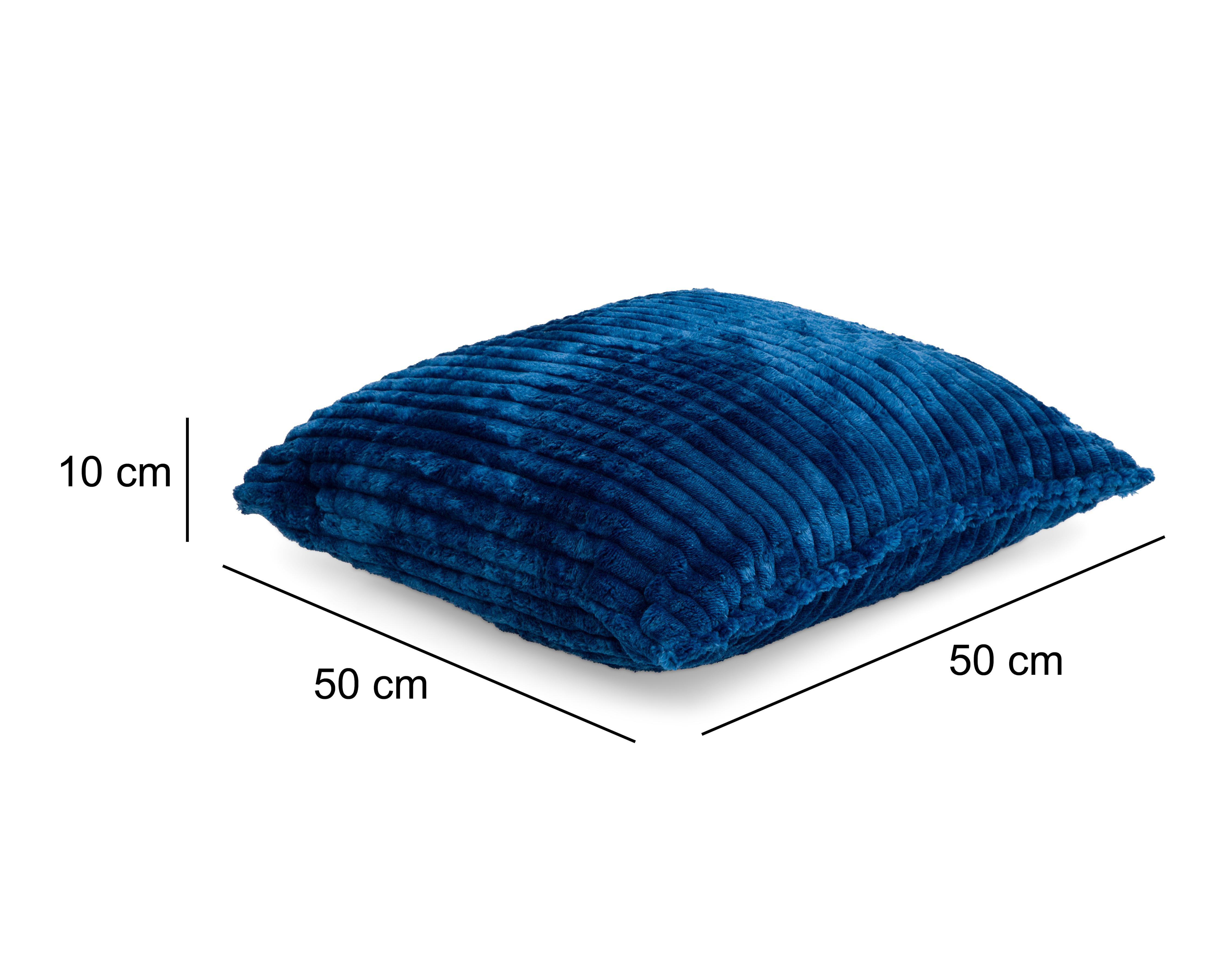 Foto 6 pulgar | Cojín Decorativo Líneas Azul