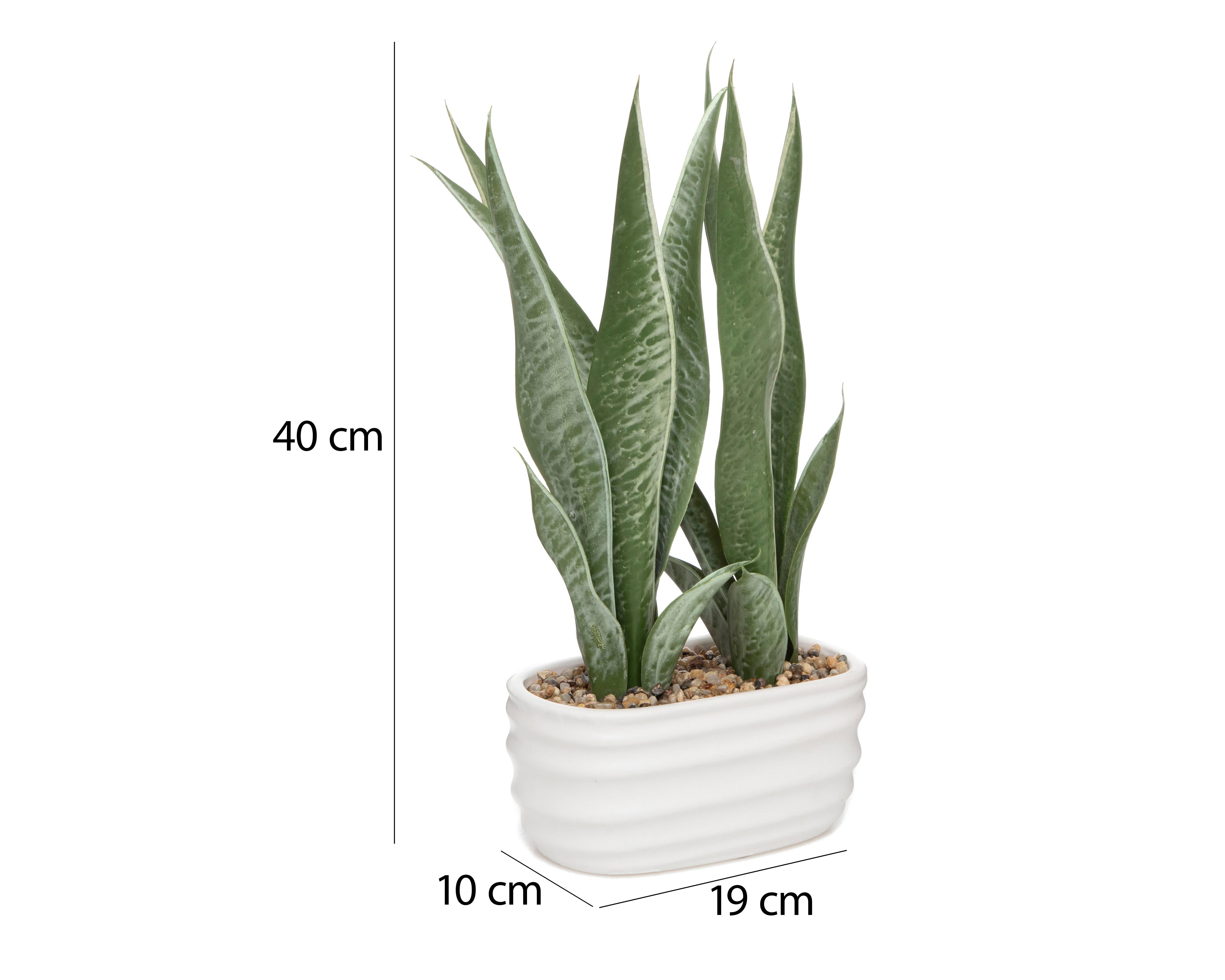 Foto 6 pulgar | Planta Artificial con Maceta Starhaus 40 cm