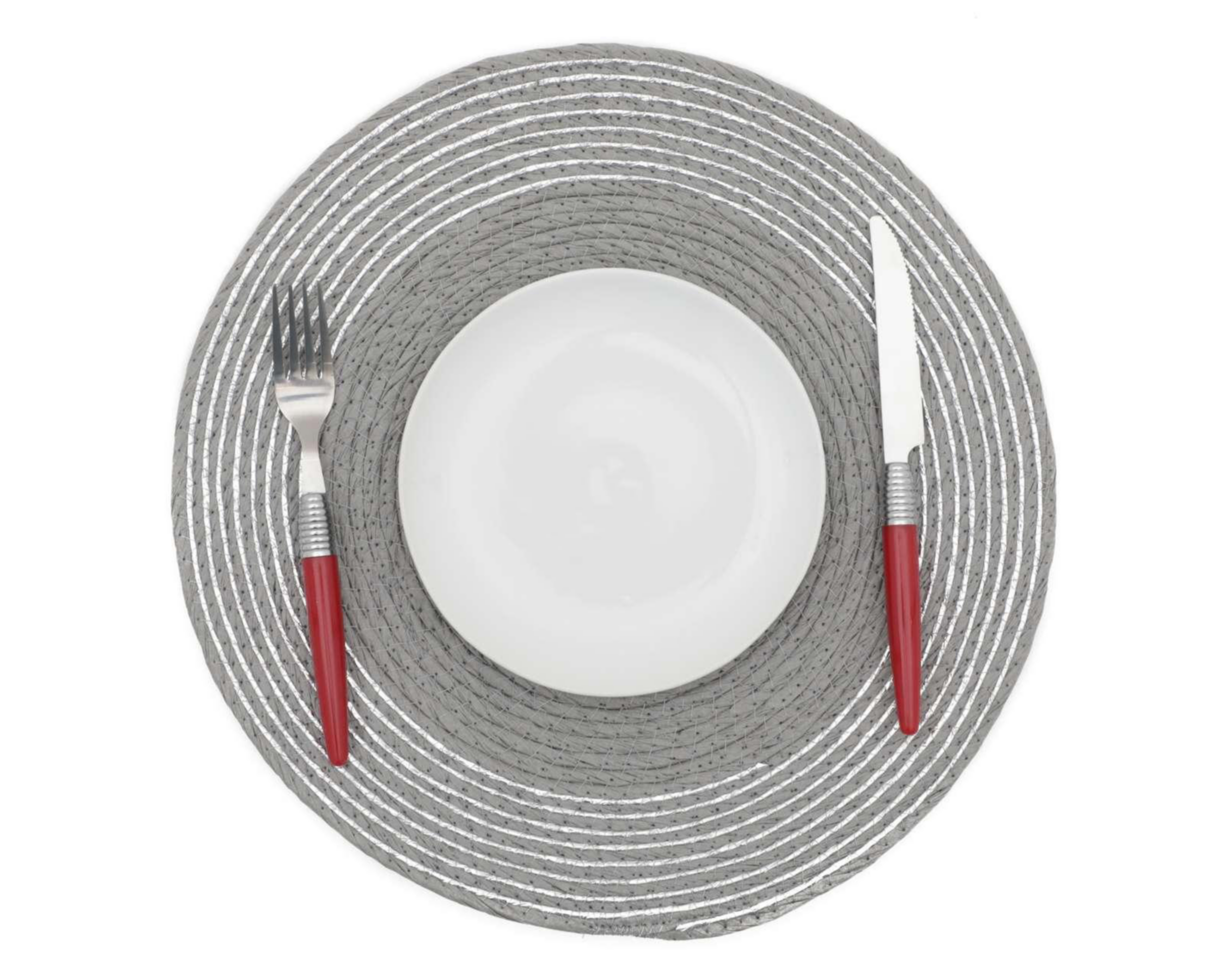 Mantel Individual Starhaus Tejido Gris 38 cm 4 Piezas