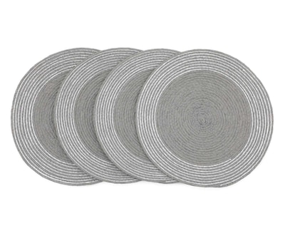 Foto 2 | Mantel Individual Starhaus Tejido Gris 38 cm 4 Piezas
