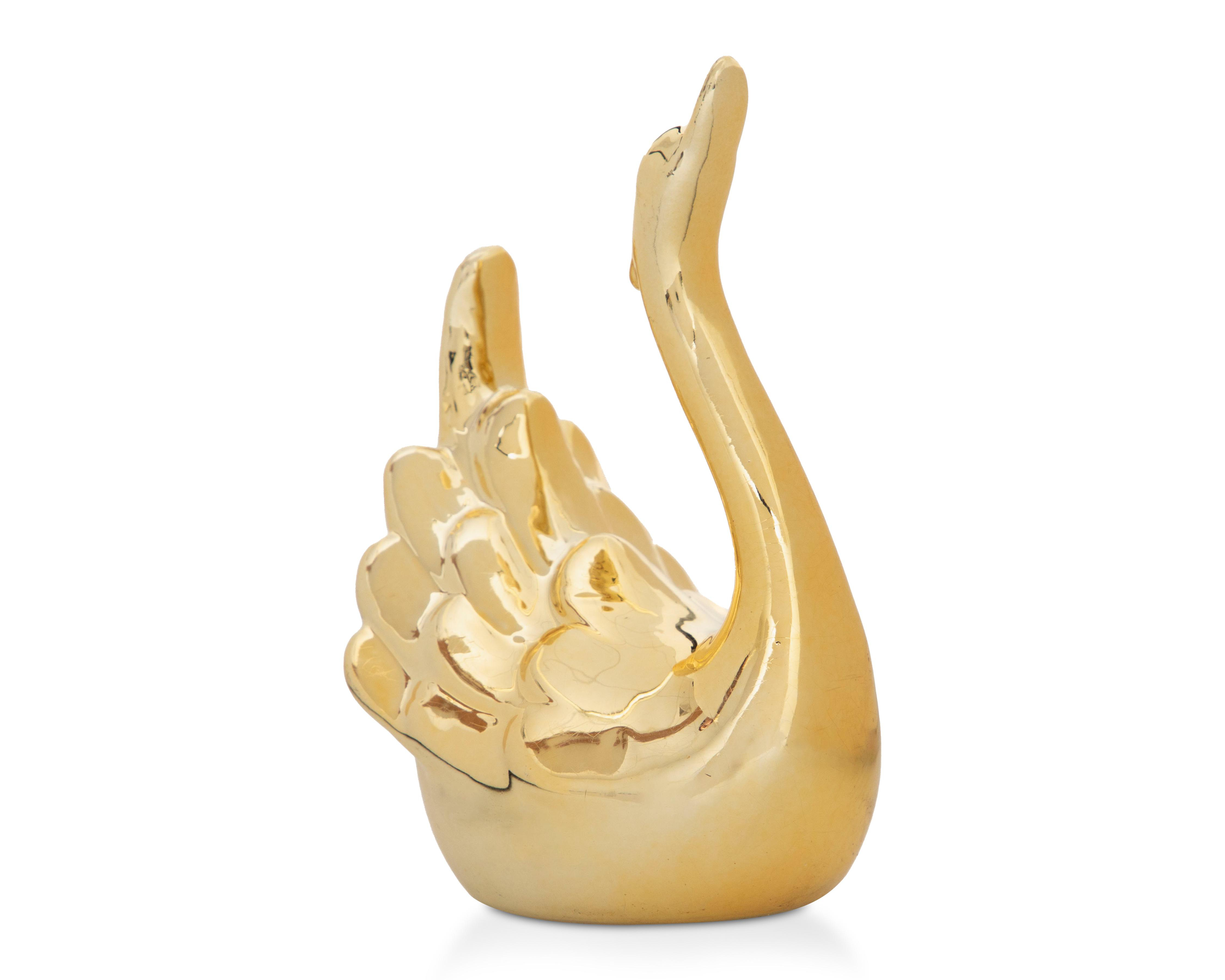 Foto 1 | Escultura de Cisne Semra de Cerámica