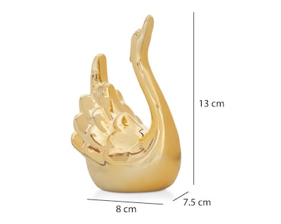 Foto 6 | Escultura de Cisne Semra de Cerámica