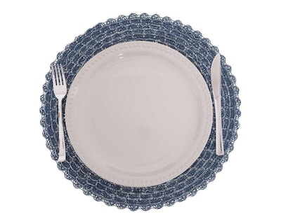 Foto 1 | Mantel Individual Starhaus Azul 38 cm 4 Piezas