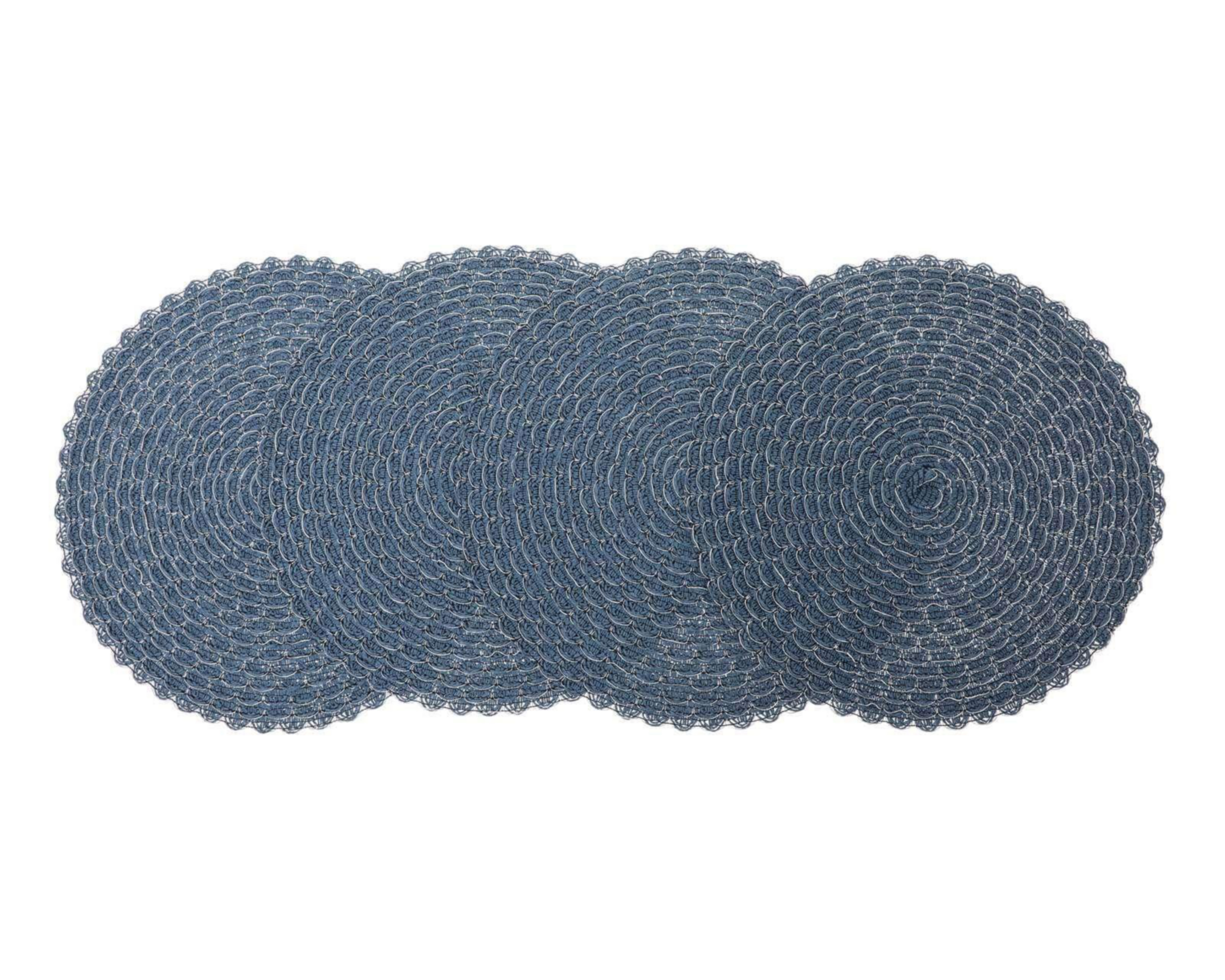Foto 3 pulgar | Mantel Individual Starhaus Azul 38 cm 4 Piezas