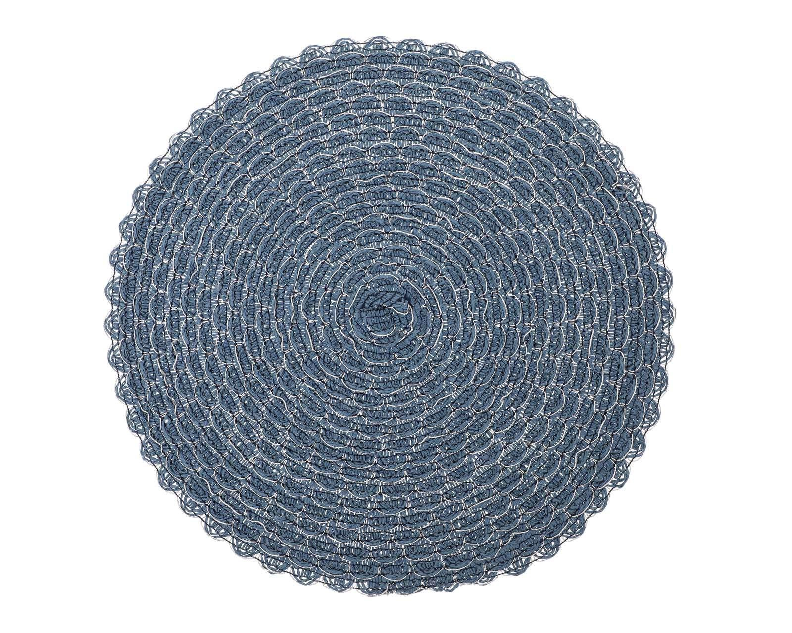 Foto 4 pulgar | Mantel Individual Starhaus Azul 38 cm 4 Piezas