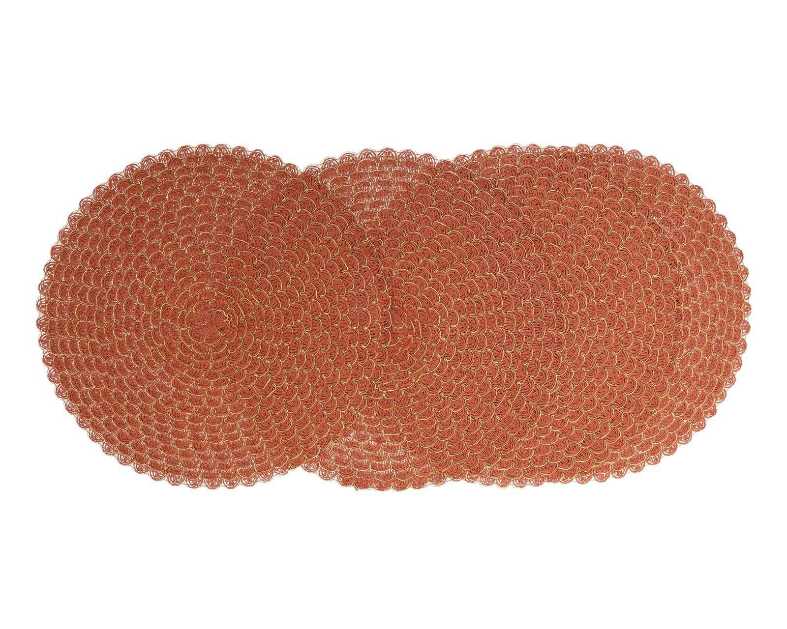 Foto 3 pulgar | Mantel Individual Starhaus Naranja 38 cm 4 Piezas