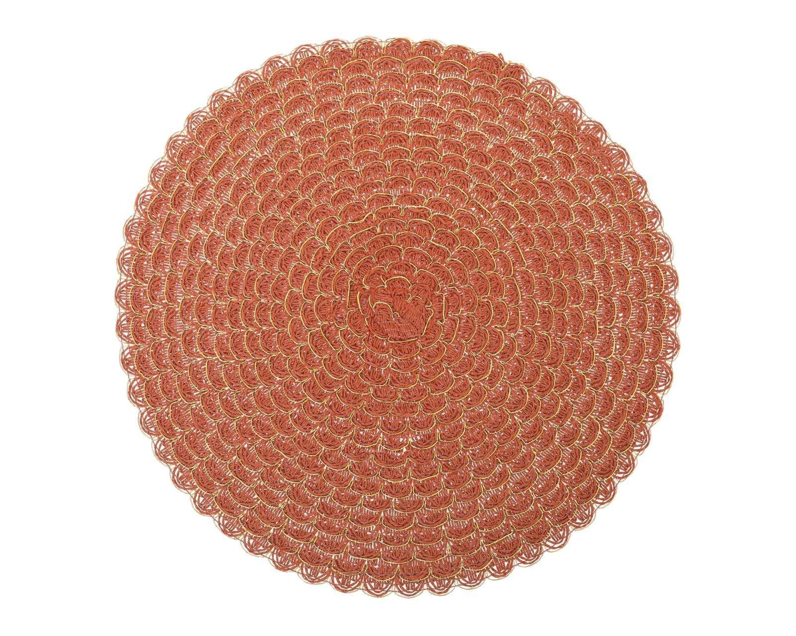 Foto 4 pulgar | Mantel Individual Starhaus Naranja 38 cm 4 Piezas