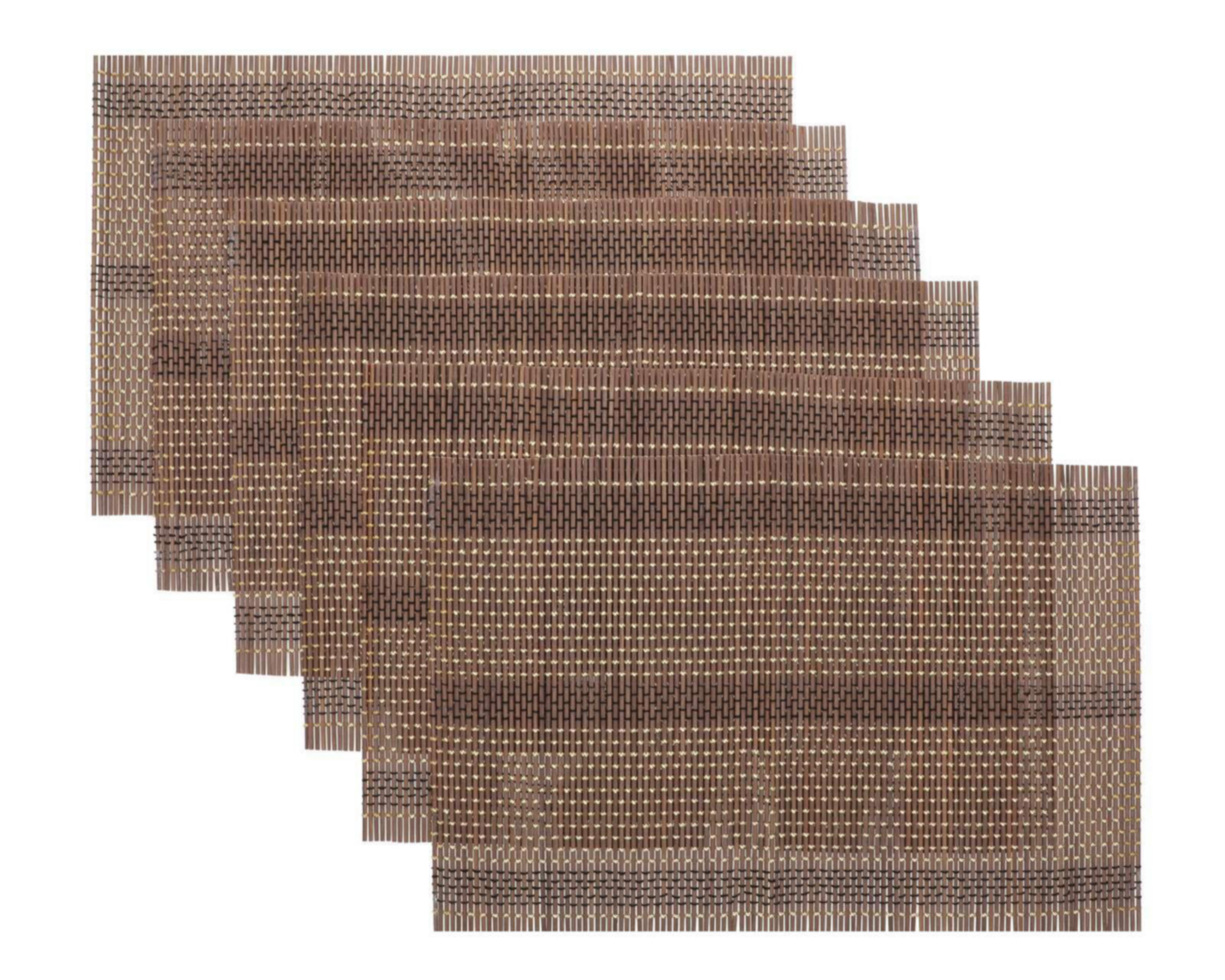 Foto 4 pulgar | Mantel Individual Starhaus Bambú Café 45 x 30 cm 6 Piezas