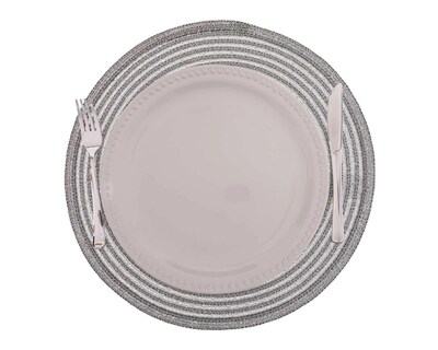 Foto 1 | Mantel Individual Starhaus Gris 38 cm 4 Piezas