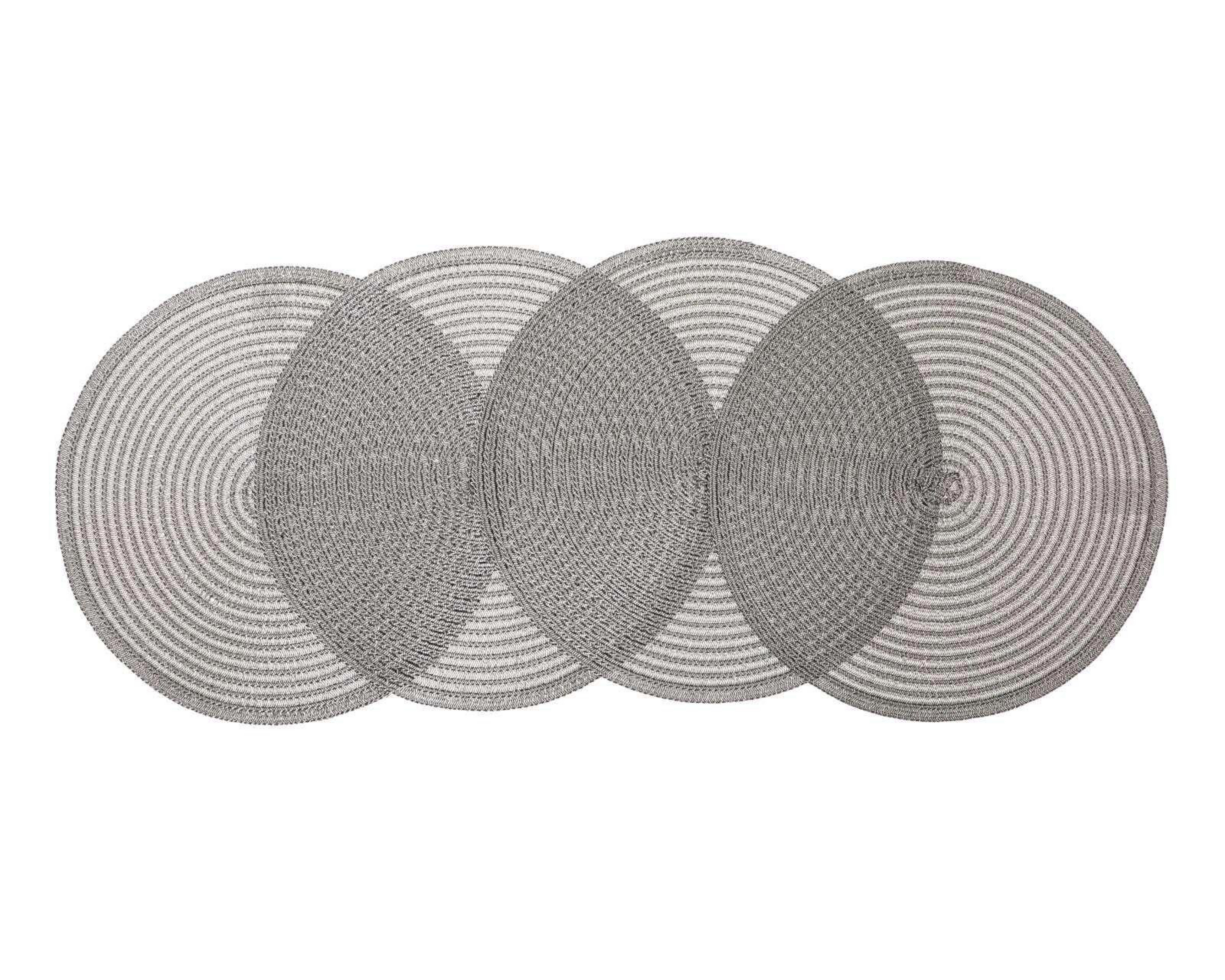 Foto 2 | Mantel Individual Starhaus Gris 38 cm 4 Piezas