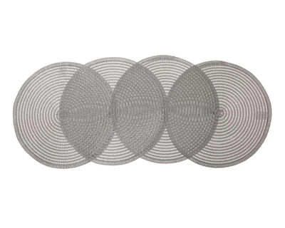 Foto 2 | Mantel Individual Starhaus Gris 38 cm 4 Piezas