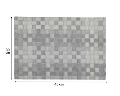 Foto 5 | Mantel Individual Starhaus Gris 4 Piezas