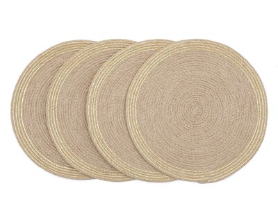 Foto 2 | Mantel Individual Jonathan Beige 4 Piezas