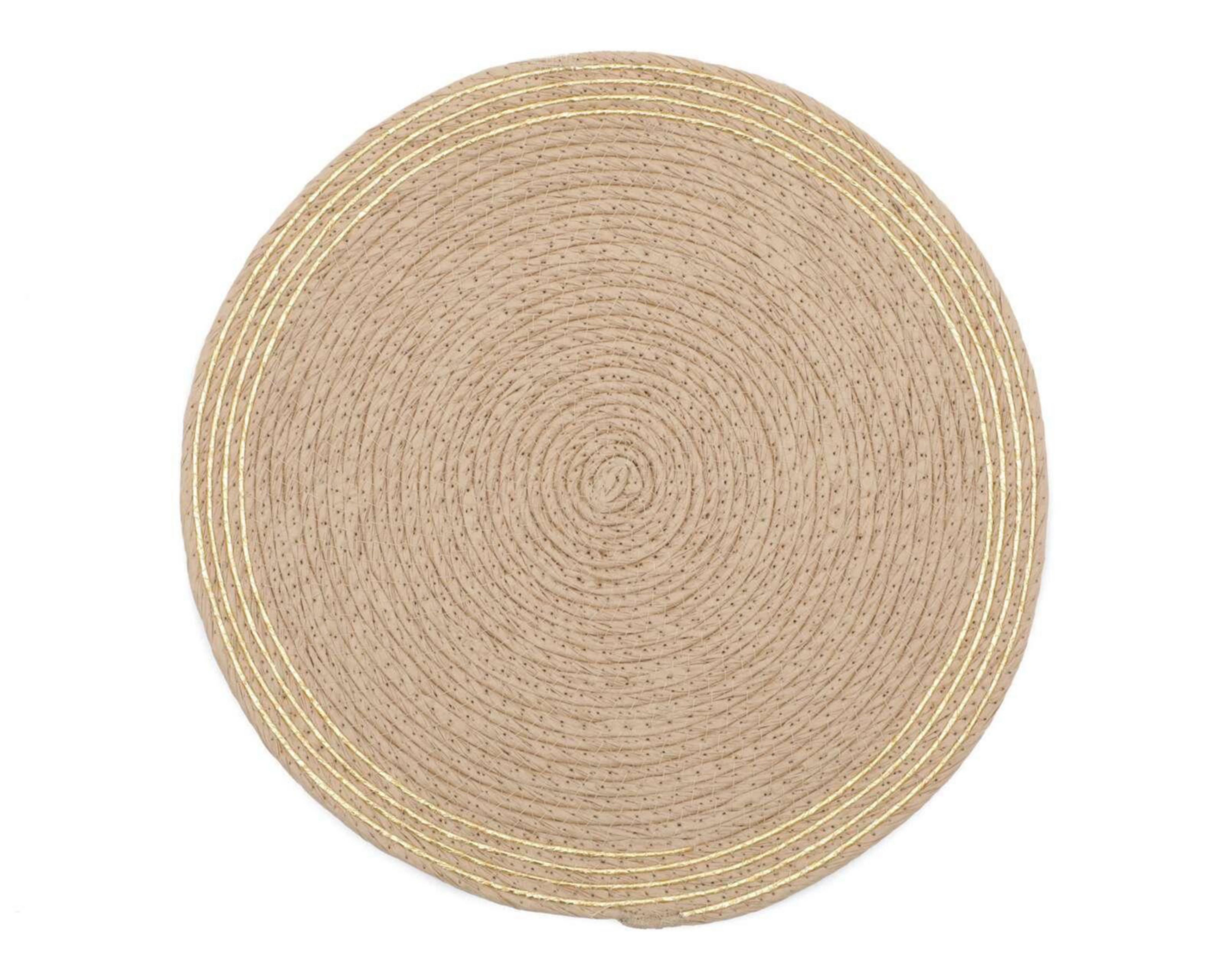 Foto 4 pulgar | Mantel Individual Jonathan Beige 4 Piezas