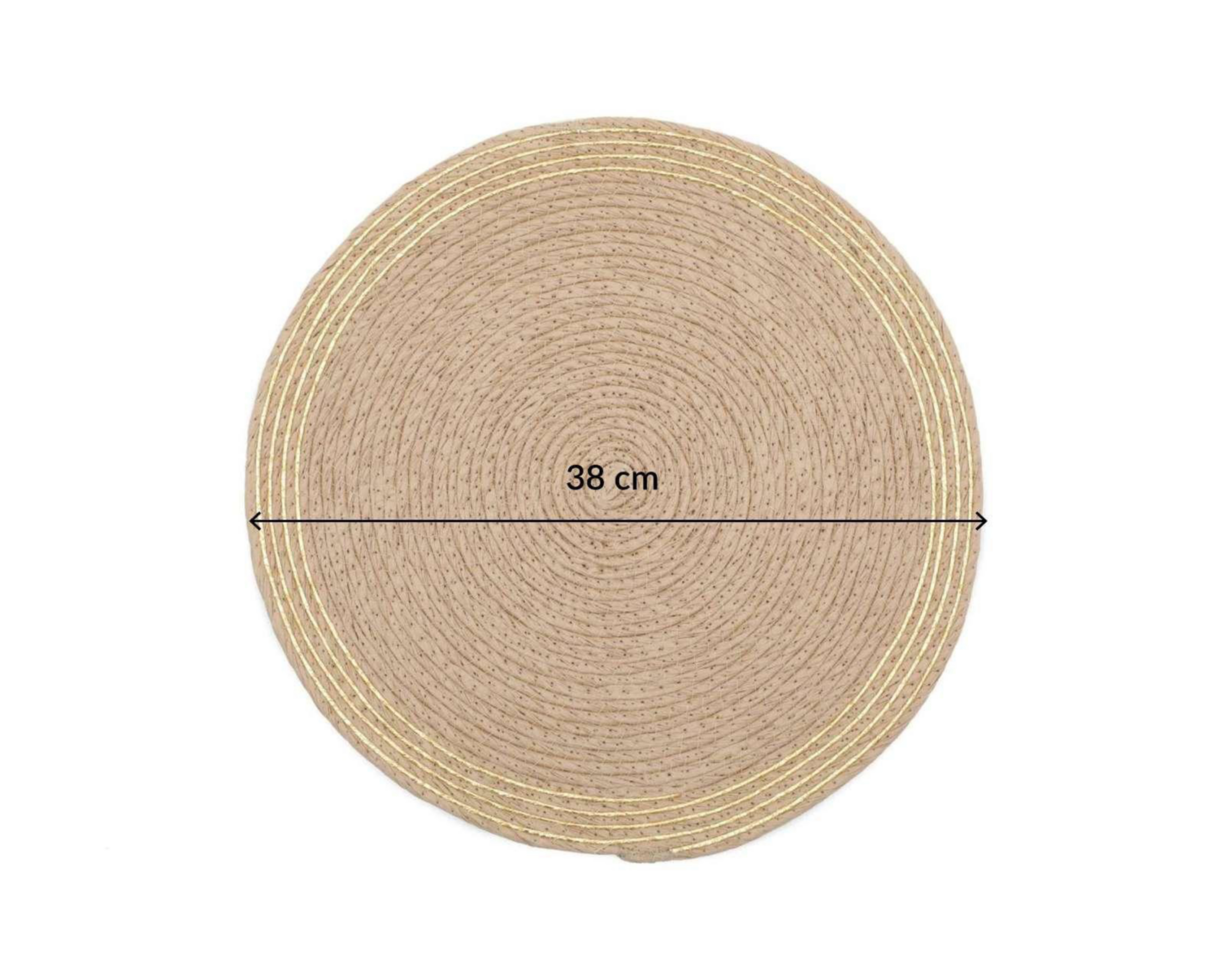 Foto 6 pulgar | Mantel Individual Jonathan Beige 4 Piezas