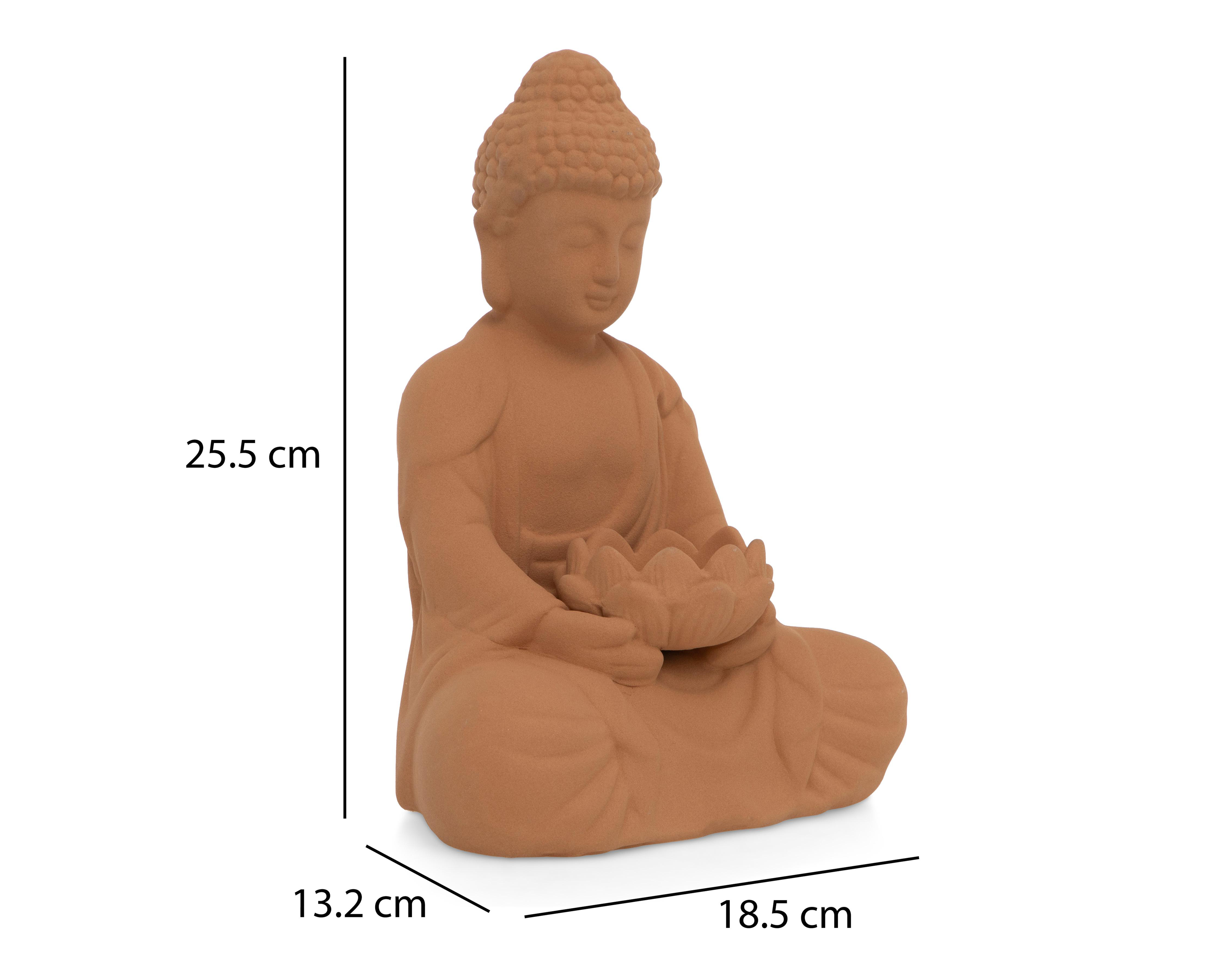 Foto 6 | Escultura de Buda Tezer de Cerámica