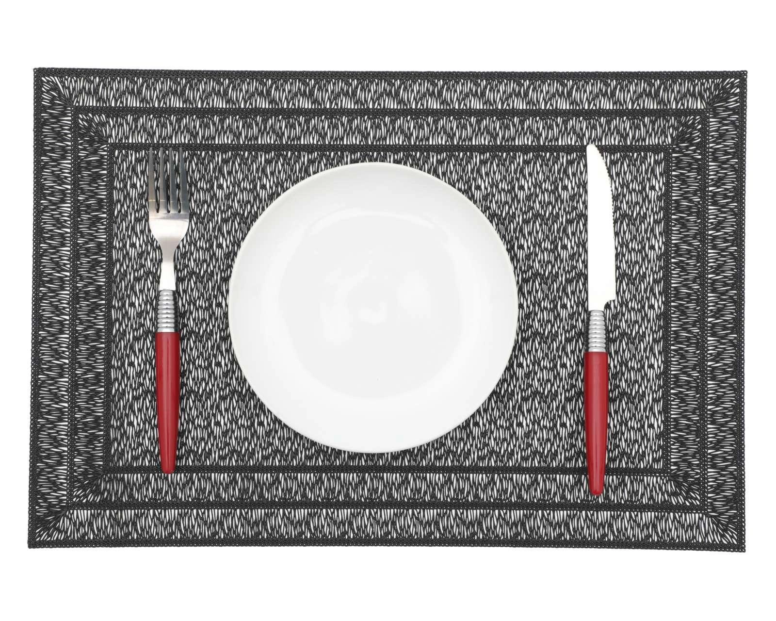 Mantel Individual Starhaus Plateado 4 Piezas