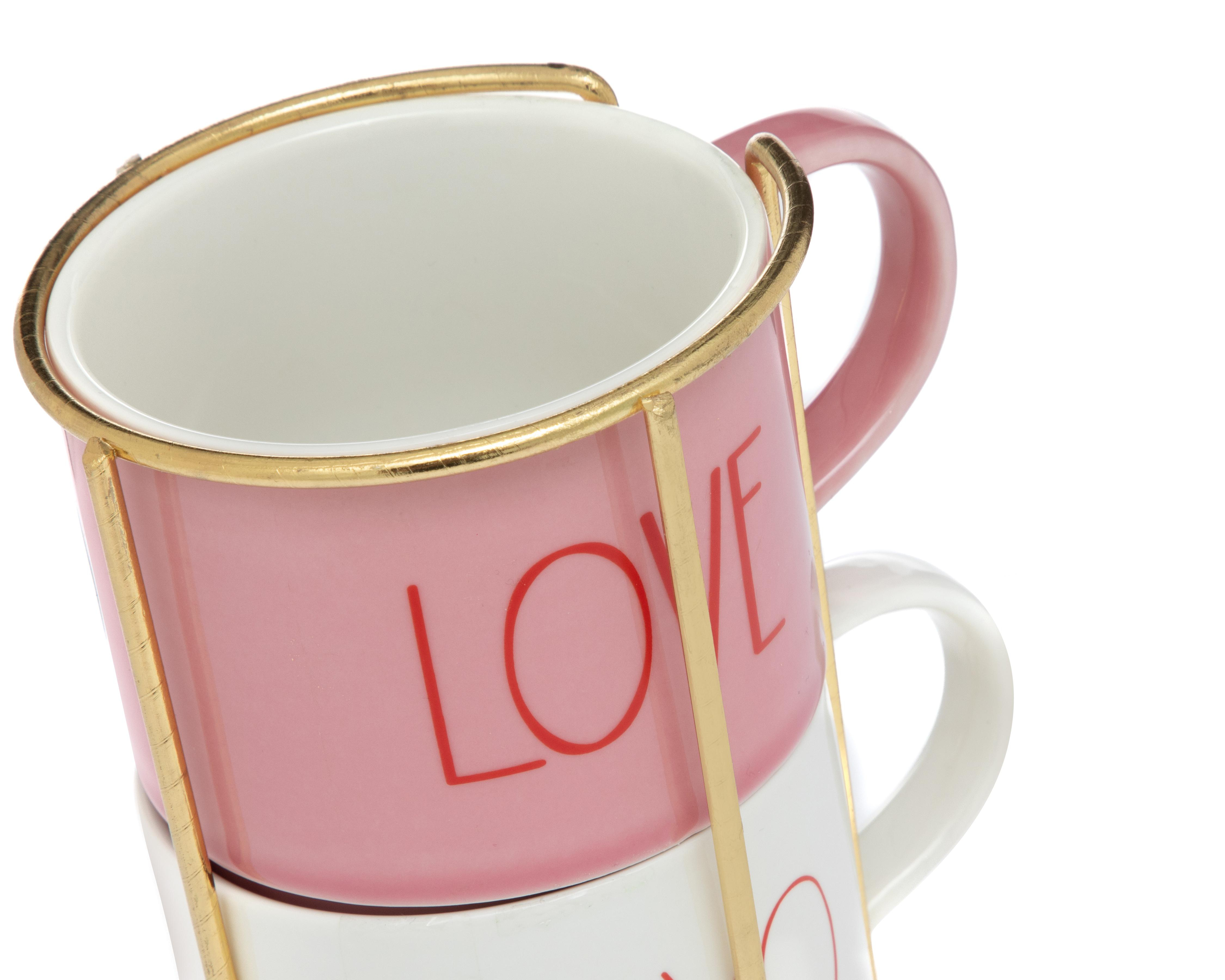 Foto 4 pulgar | Taza de Cerámica Starhaus 2 Piezas