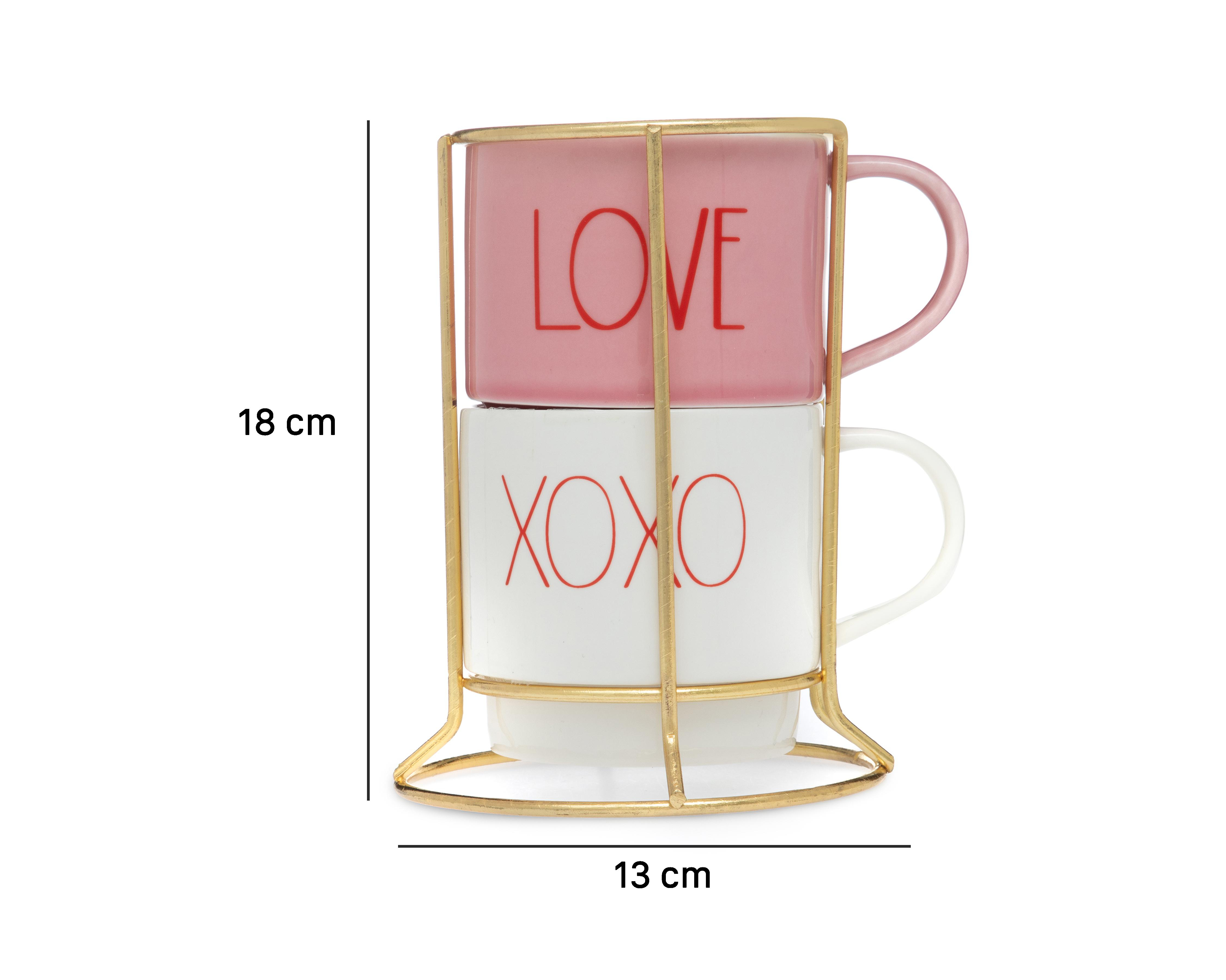 Foto 5 | Taza de Cerámica Starhaus 2 Piezas