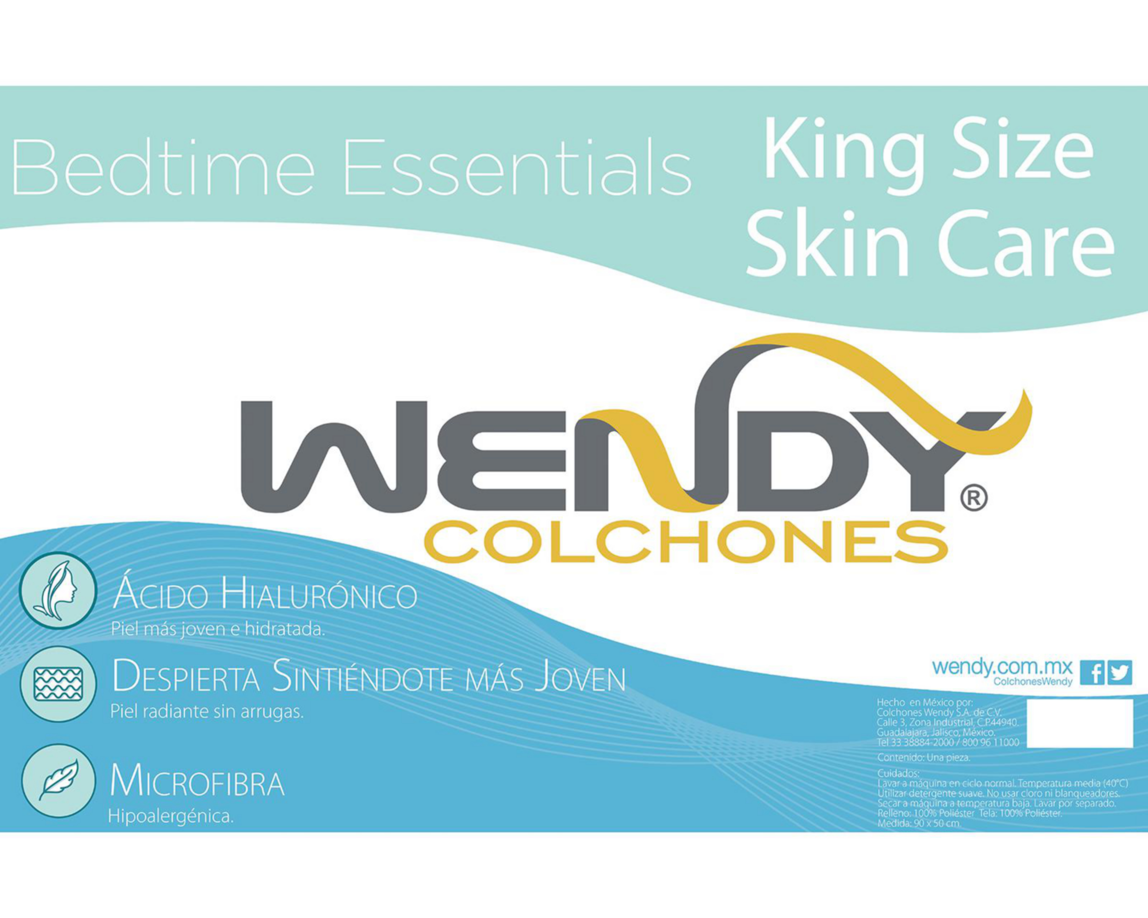 Foto 7 pulgar | Almohada Wendy Skin Care King Size Suave