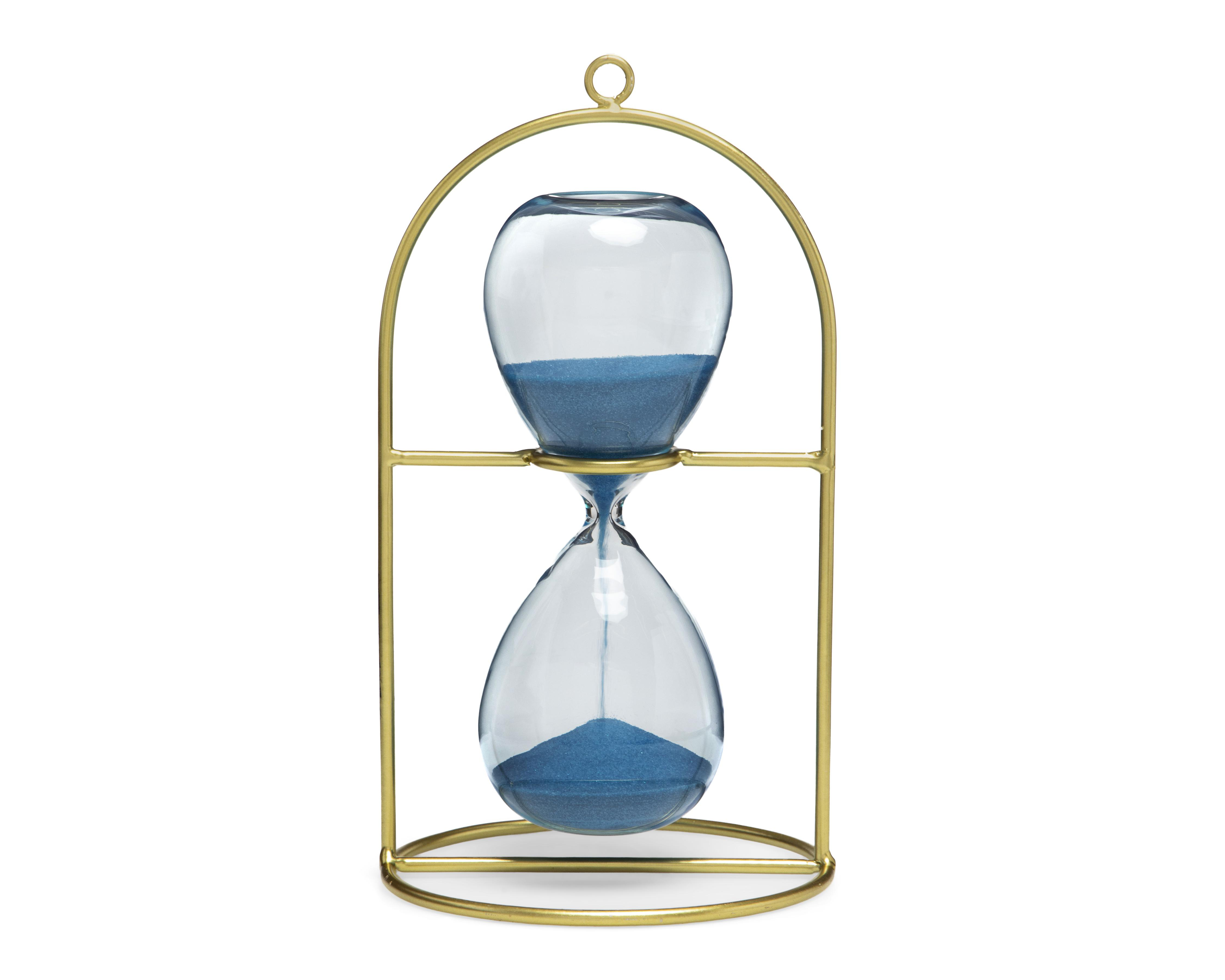 Escultura de Reloj de Arena Infinity de Vidrio