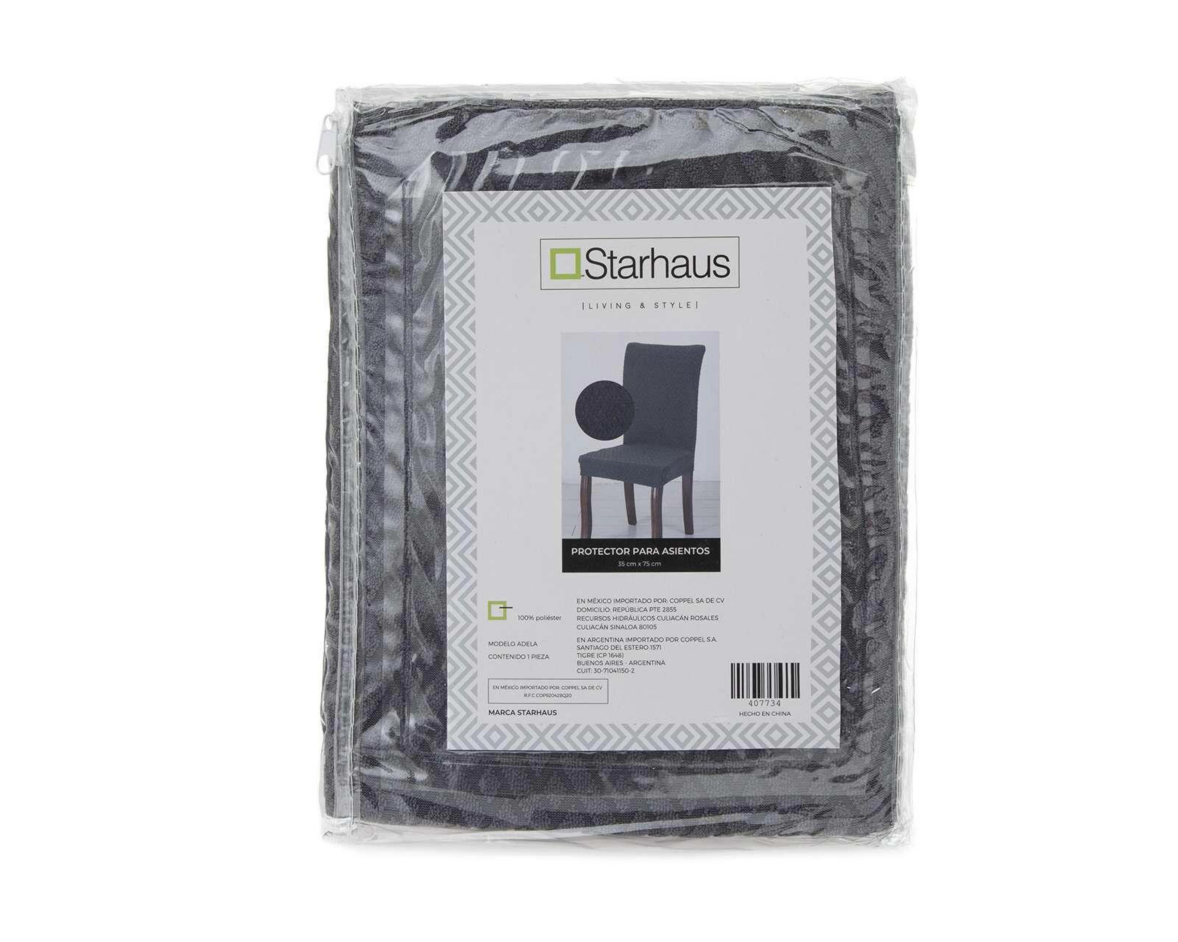 Foto 4 pulgar | Protector para Asiento Starhaus Adela Gris