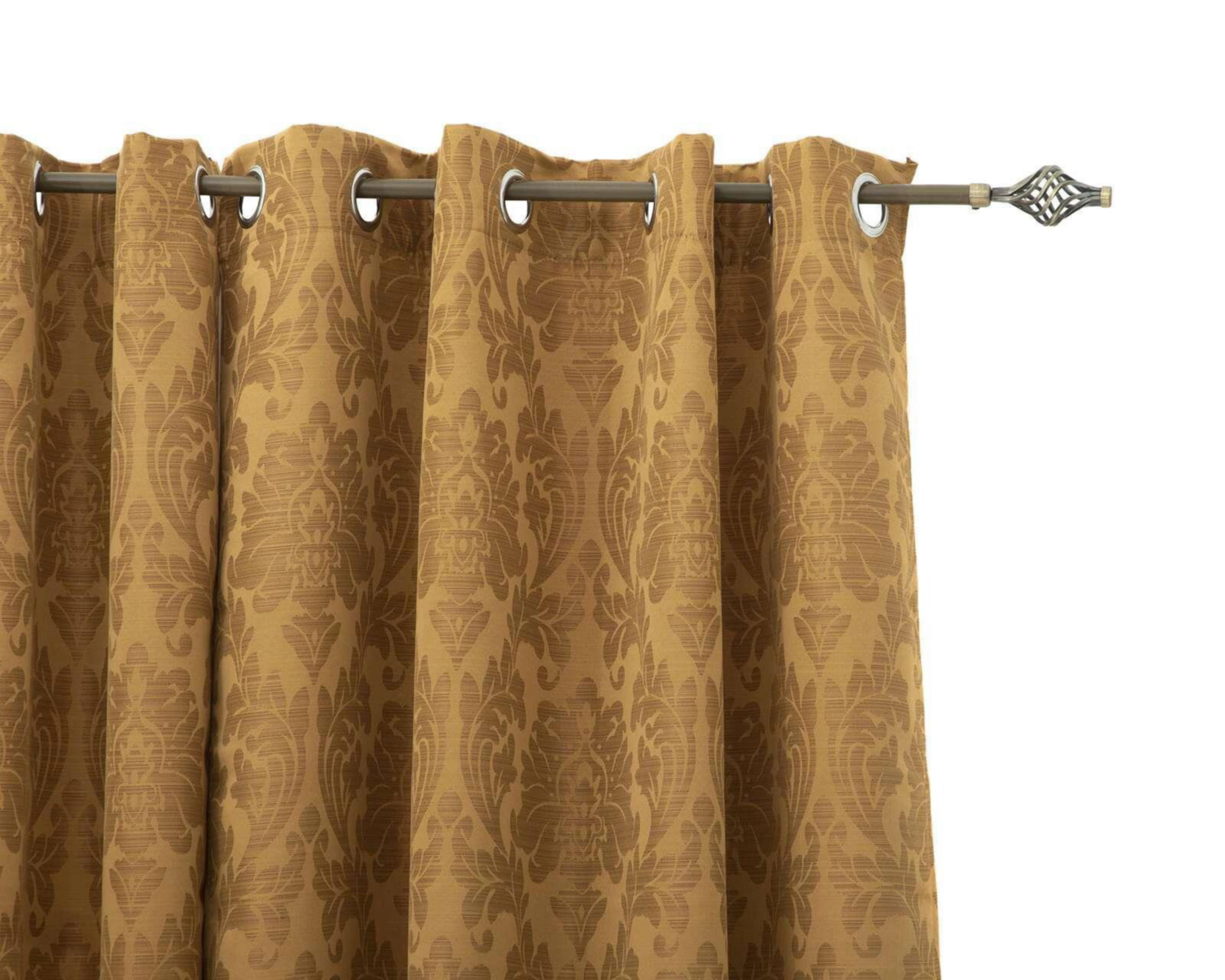 Foto 3 pulgar | Cortina Amanda 137 x 225 cm Mostaza