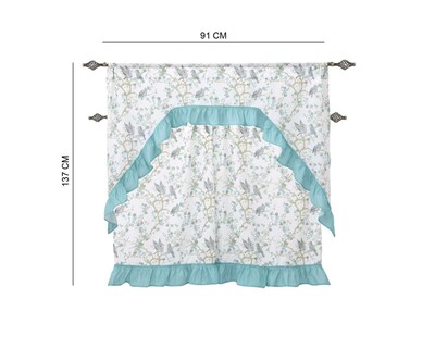 Foto 5 | Cortina para Cocina Areta 137 x 91 cm Blanca