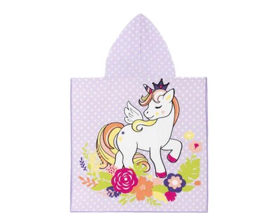 Foto 2 | Toalla Infantil Unicorn Flowers Lila