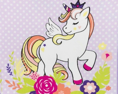 Foto 3 | Toalla Infantil Unicorn Flowers Lila