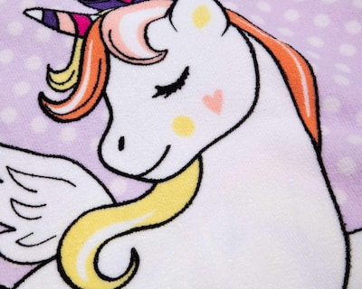 Foto 4 | Toalla Infantil Unicorn Flowers Lila