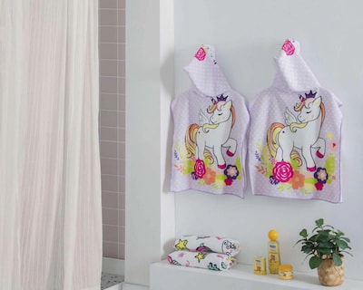 Foto 5 | Toalla Infantil Unicorn Flowers Lila