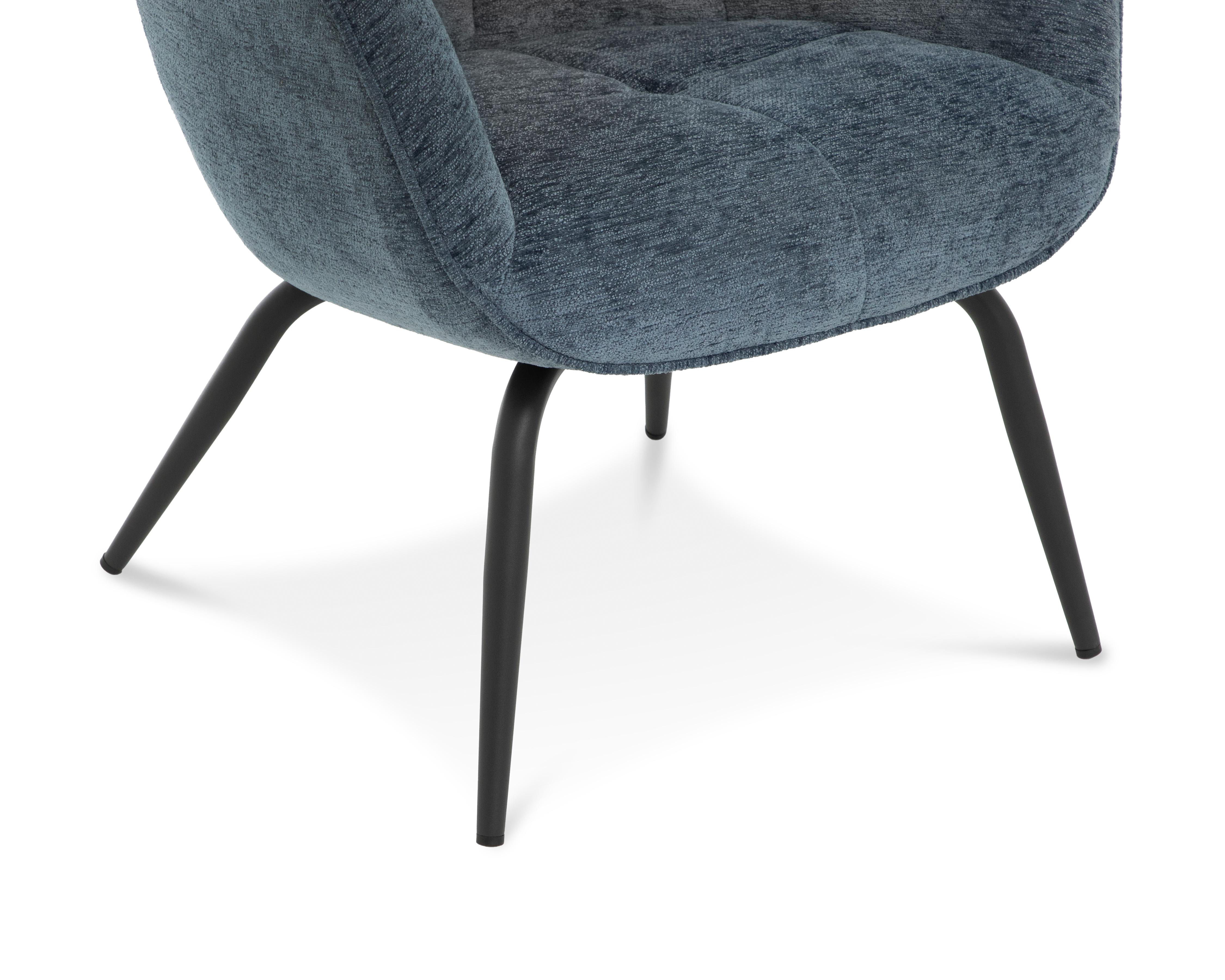 Foto 6 pulgar | Sillón Ocasional Azul Ikal Abigaíl
