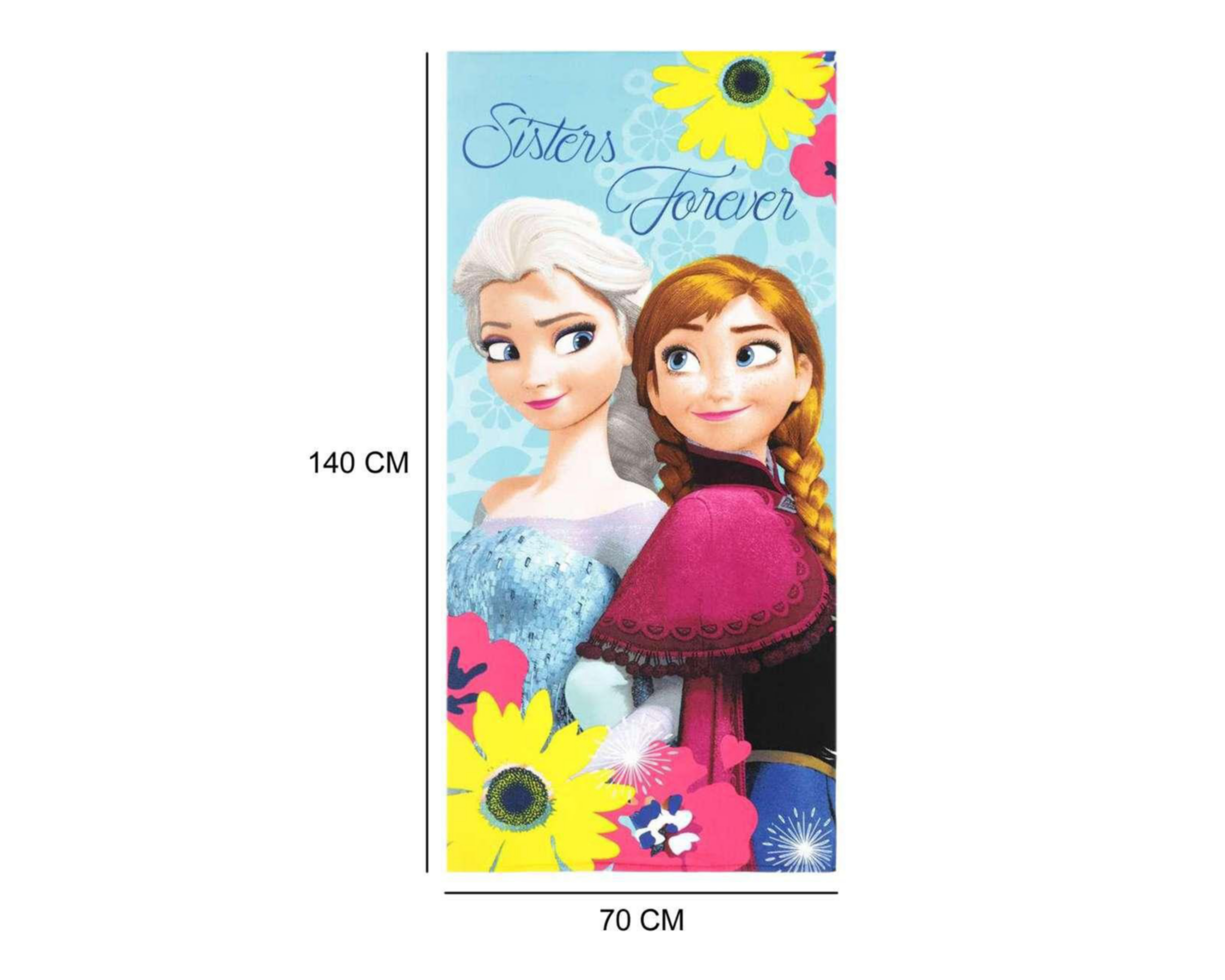 Foto 5 pulgar | Toalla de Baño Frozen Disney Azul