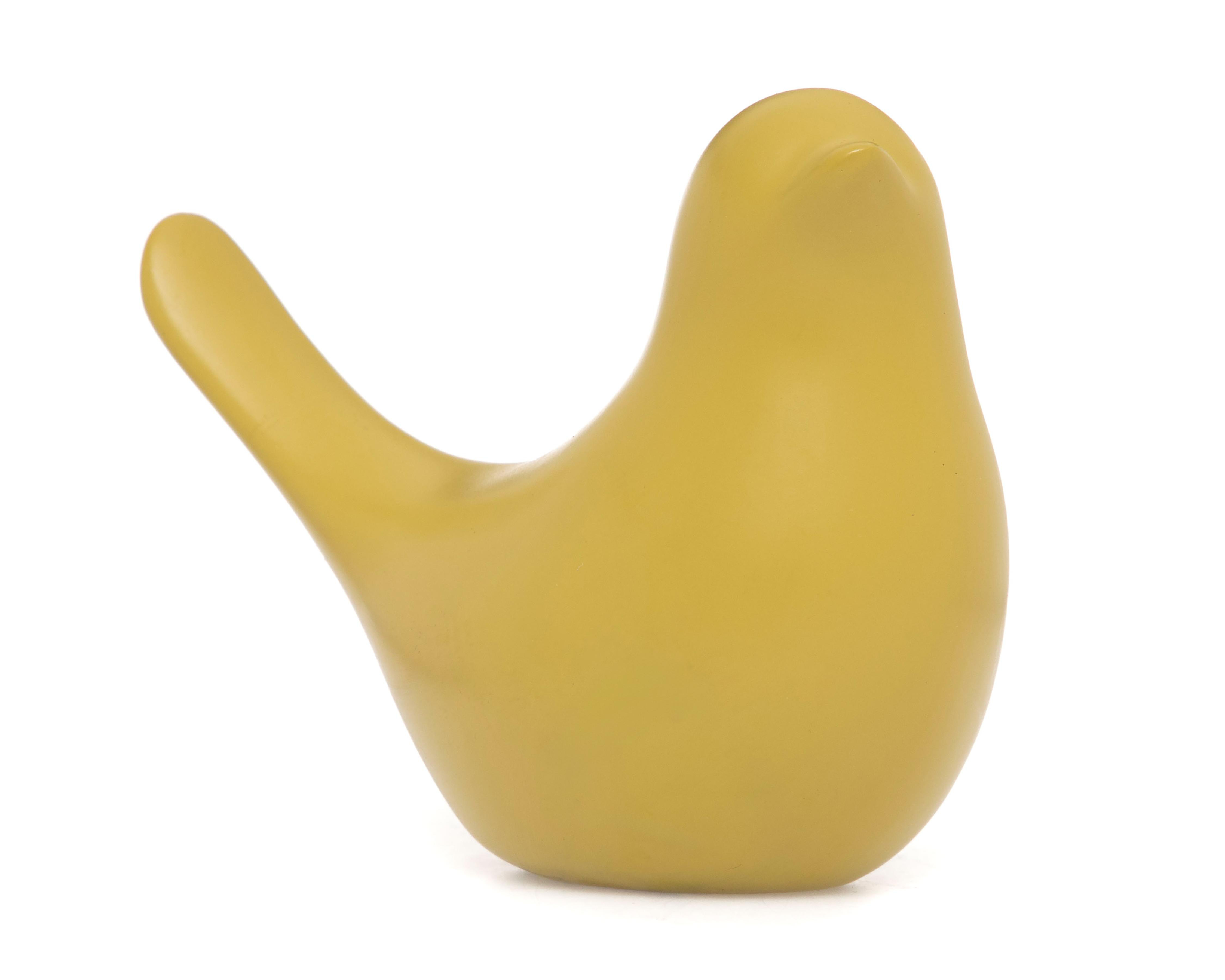 Figura Decorativa de Pájaro Pinky de Resina