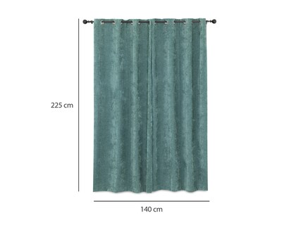 Foto 5 | Cortina Ángela 225 x 140 cm Azul