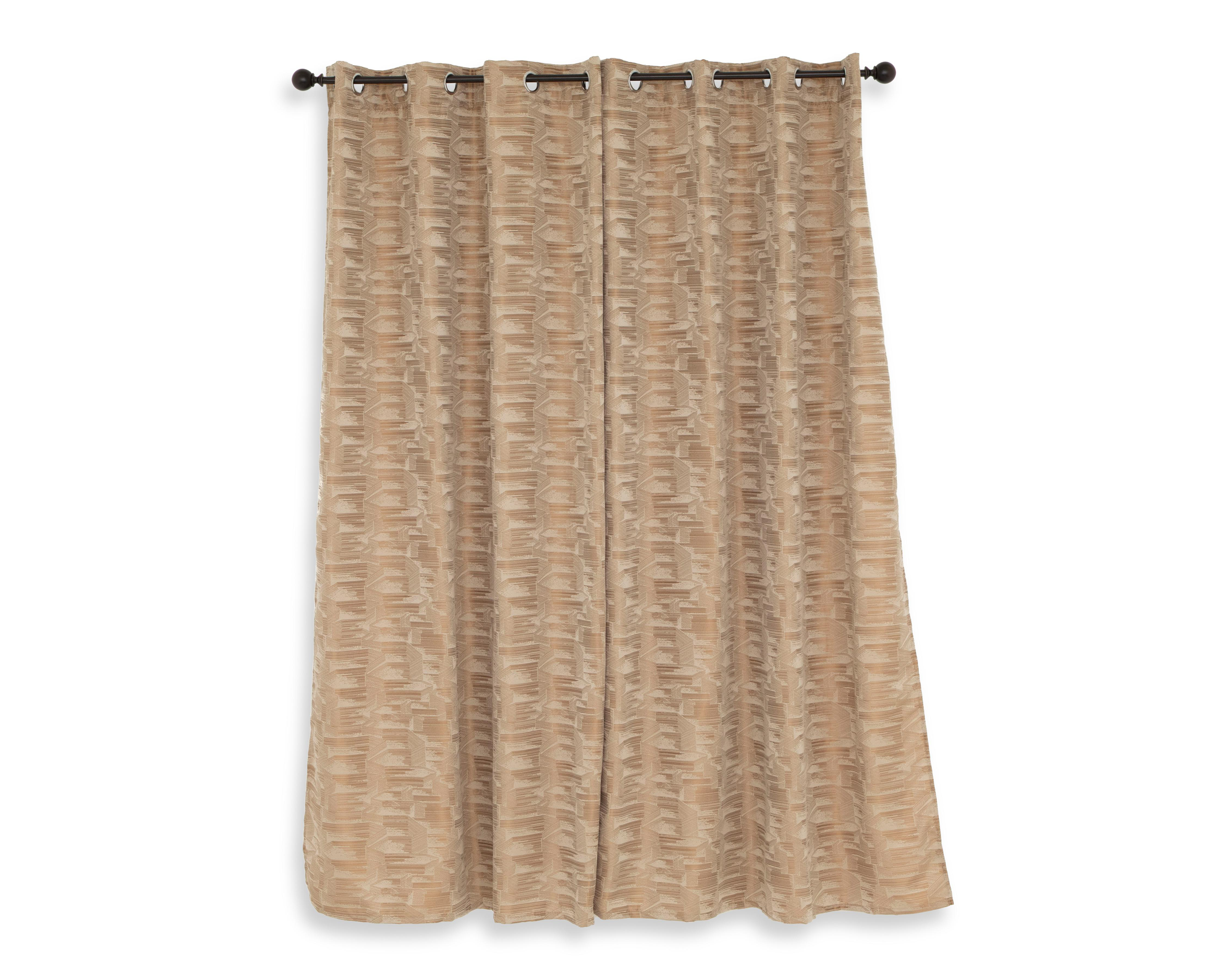 Foto 2 | Cortina Ricky 140 x 225 cm Dorada 2 Piezas