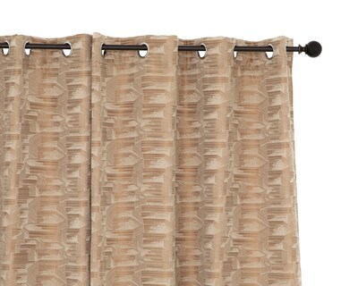 Foto 3 | Cortina Ricky 140 x 225 cm Dorada 2 Piezas