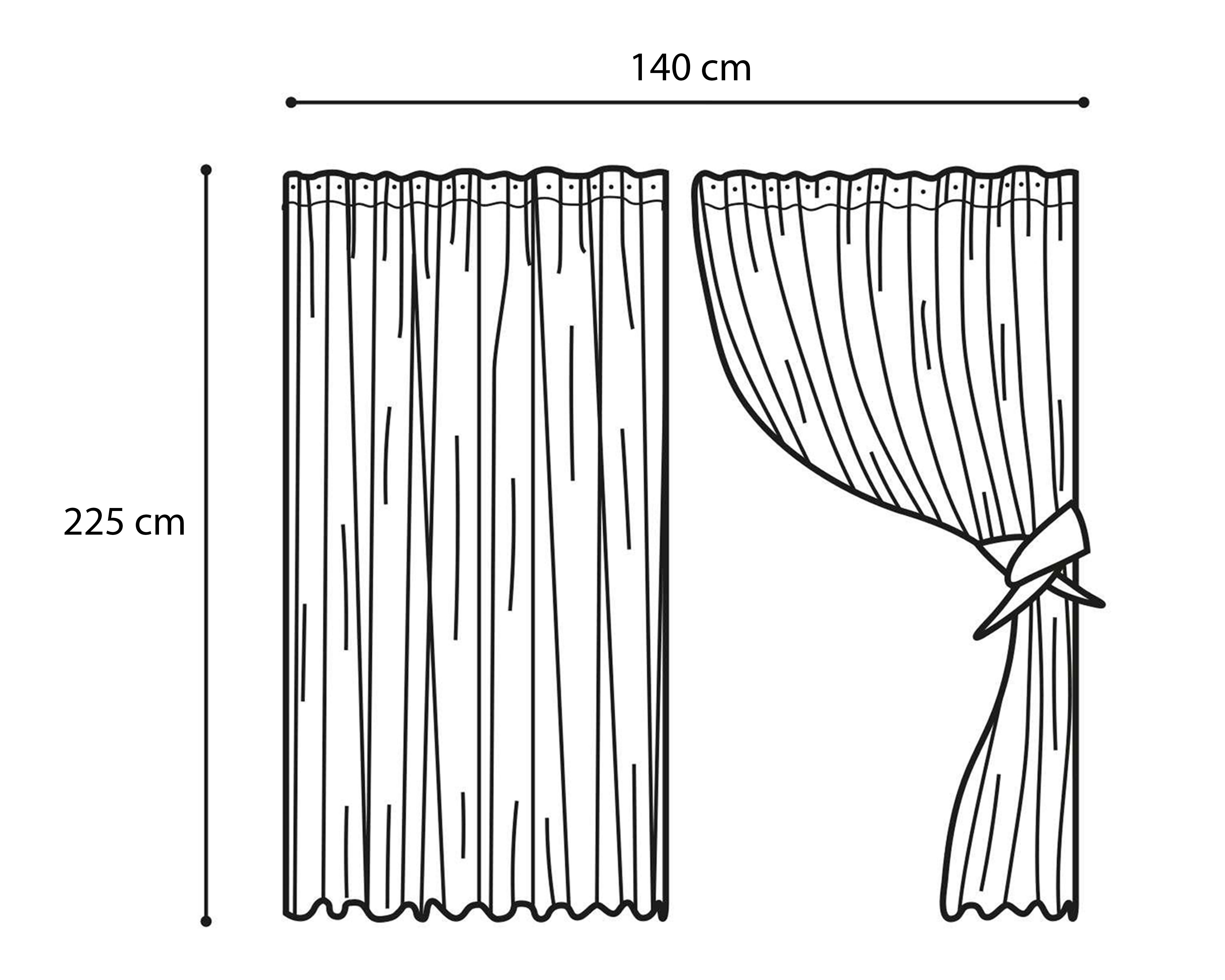 Foto 6 pulgar | Cortina Ricky 140 x 225 cm Dorada 2 Piezas
